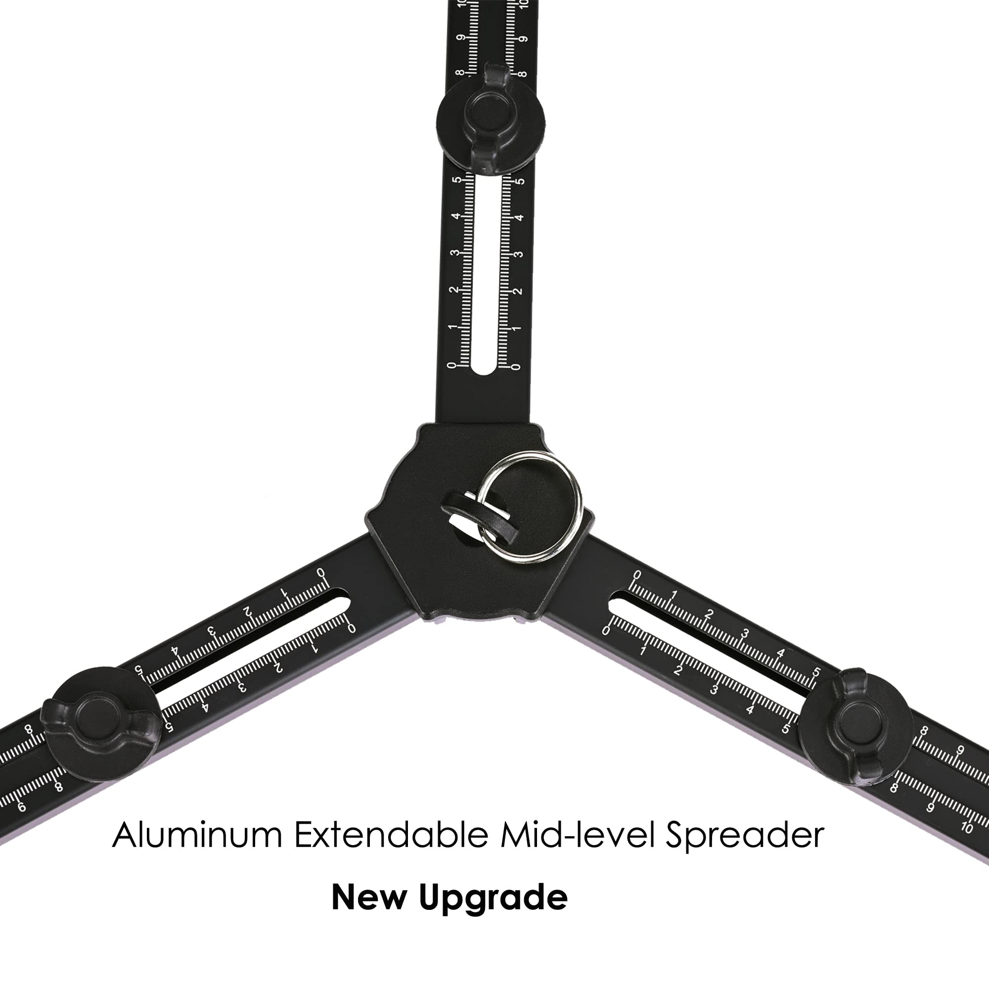 Magicline 65.7 Inch Heavy Duty Aluminum Video Camera Tripod With Fluid Head, 2 Pan Bar Handles, Adjustable Mid-Level Spreader,Qr