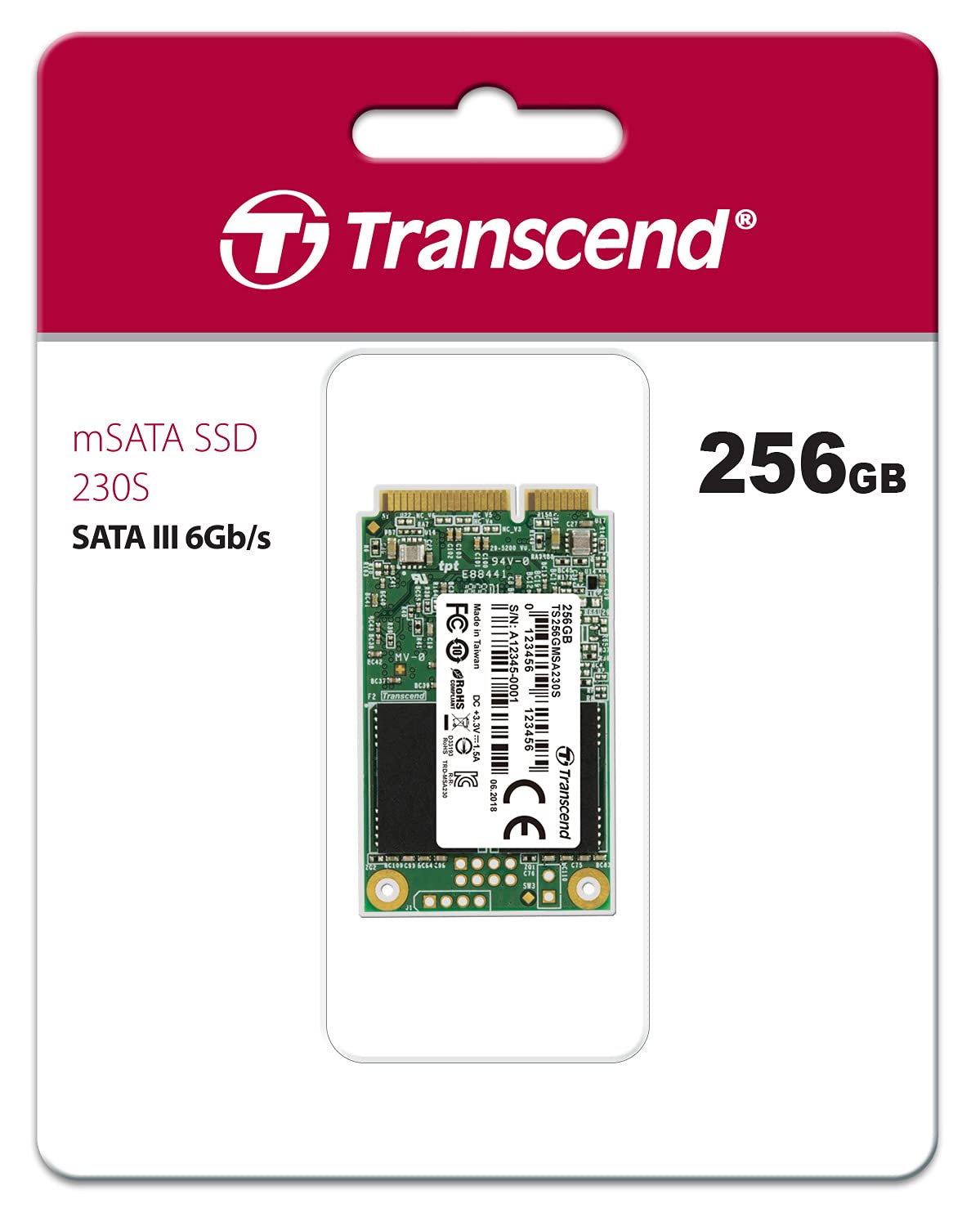 Transcend Ts256Gmsa230S 256Gb Msata Sataiii 230S Solid State Drive