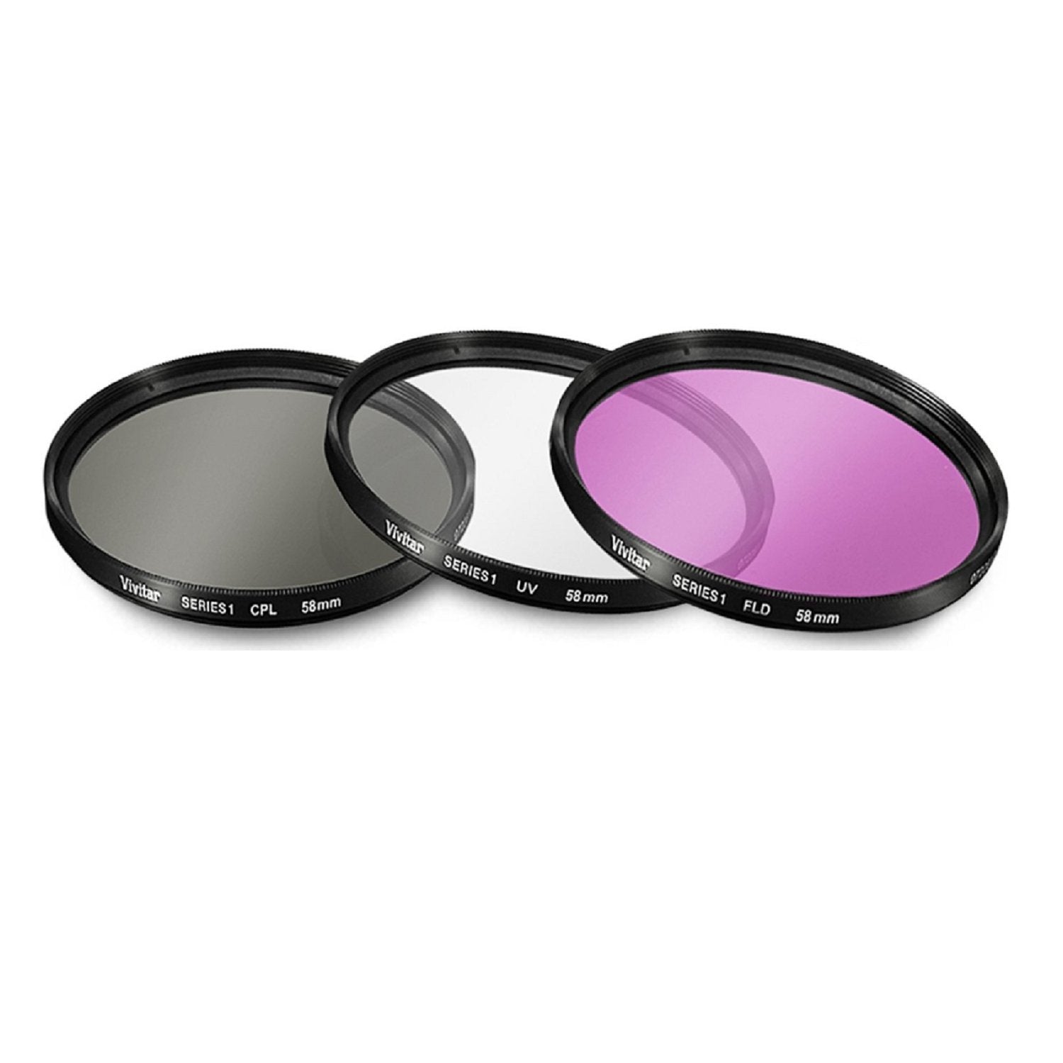 58Mm Multi Coated 3 Piece Filter Kit (Uv Cpl Fld) For Olympus M.Zuiko 40 150Mm F/4.0 5.6 R Micro Ed Digital Zoom Lens