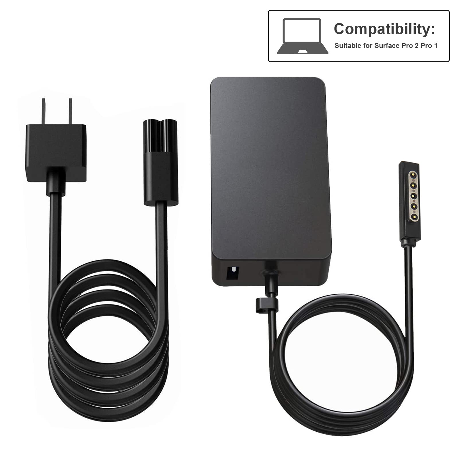 Fancy Buying 48W 12V 3.6A Portable Charger For Microsoft Surface Pro 2 Surface Pro 1 & Surface Rt Tablet, Windows 8 Tablet 1536 (With 5V/1A Usb Charging 6Ft Power Cord)