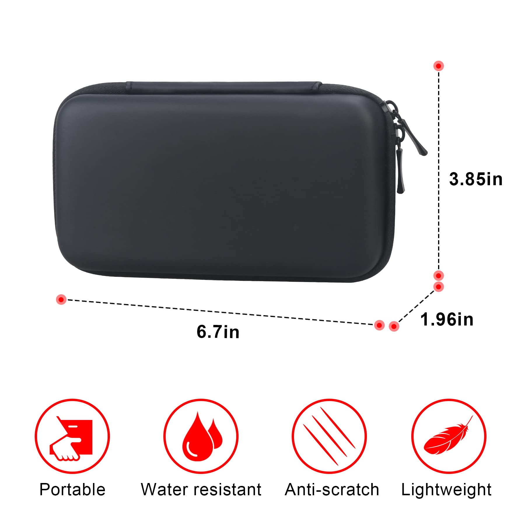 Elonbo Carrying Case For Apple Magsafe Charger Battery Pack, Hard Travel Organize Bag For Mag Safe Magnetic Power Bank For Iphon