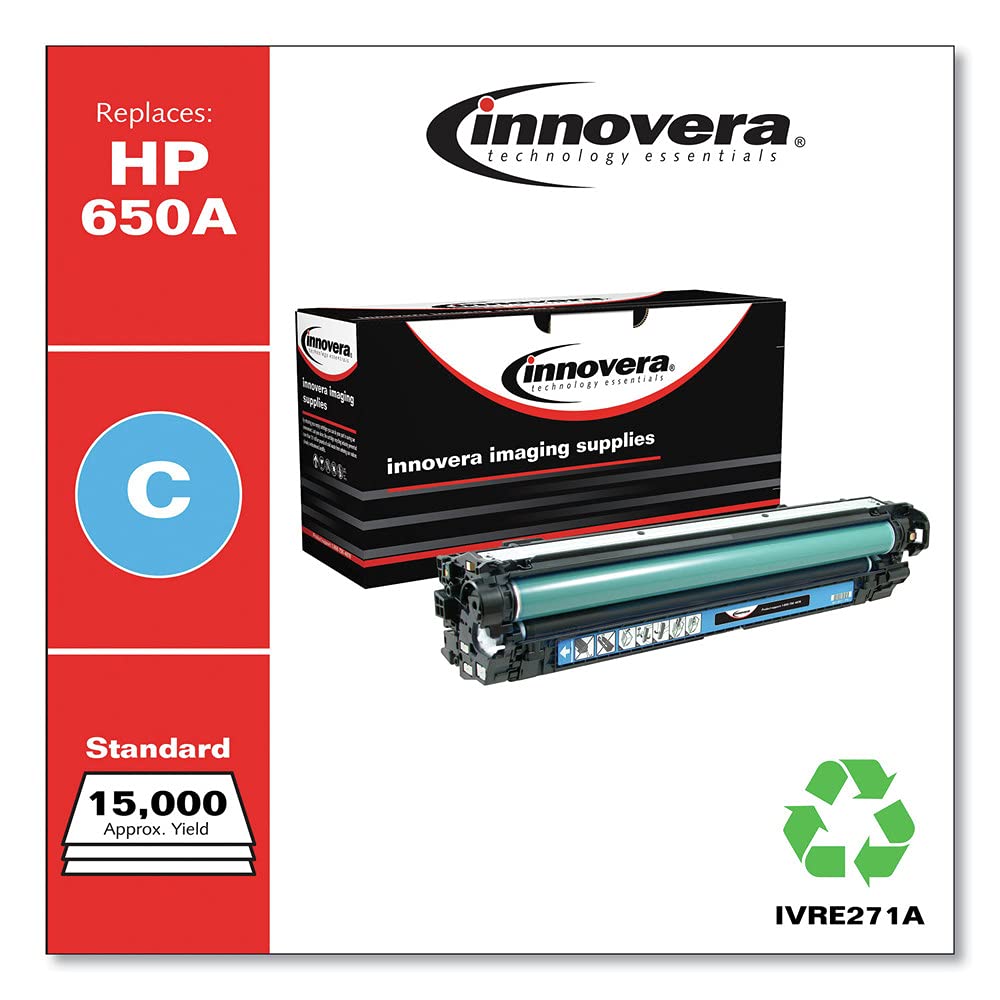 Innovera Ivre271A 15000 Page Yield, Replacement For Hp 650A (Ce271A), Remanufactured Toner   Cyan
