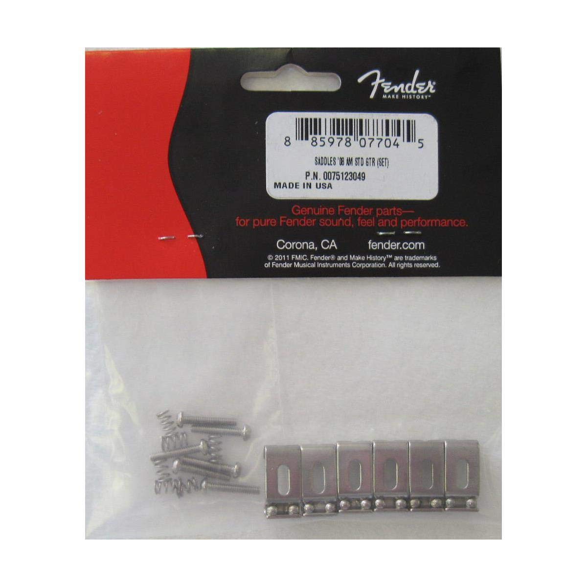 Fender American Standard 2008 Stratocaster Bridge Saddles   Steel With Nickel Finish