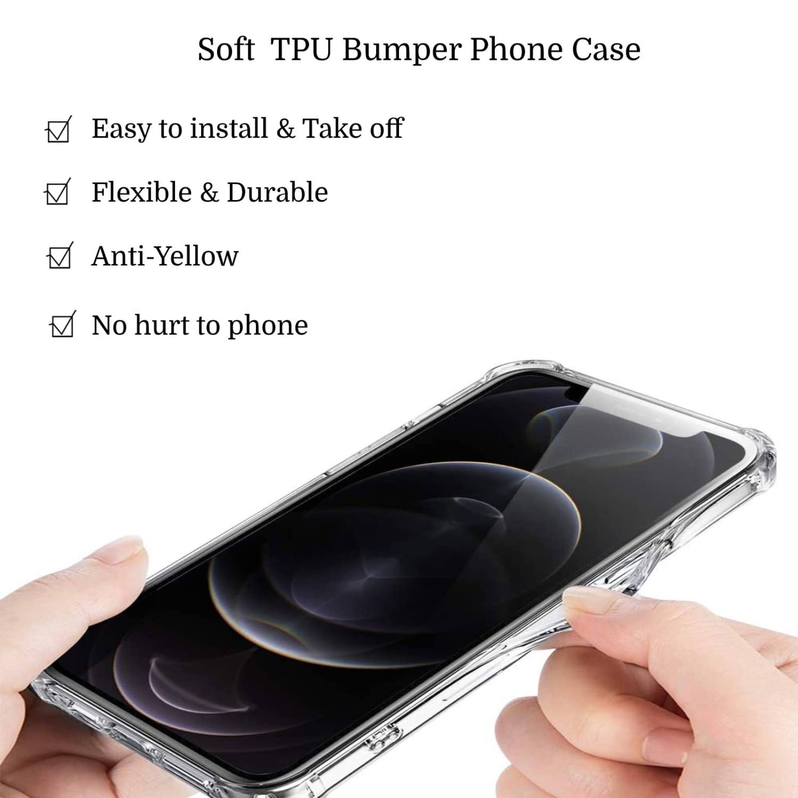 Elifi Edeal Black Horse Phone Case For Iphone 14 Pro, Cool Horse Animal Cover For Girls Boys Women Men, Unique Trendy Tpu Bumper