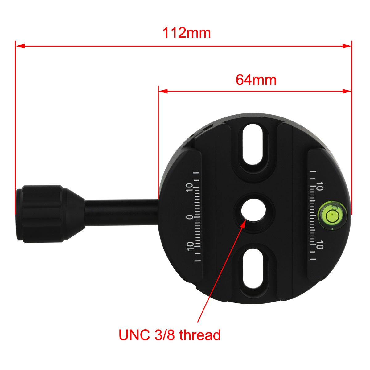 Haoge Combo Boss Adapter Convertor With Cp 64 64Mm Arca Swiss Compatible Quick Release Clamp For Manfrotto Tripod Ball Head Clamp Replacement