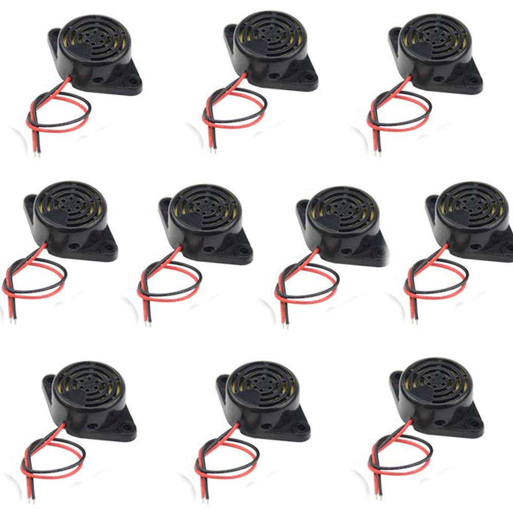 Tatoko Dc 3 24V Electronic Buzzer Alarm Sounder Continuous Beep 10Pcs