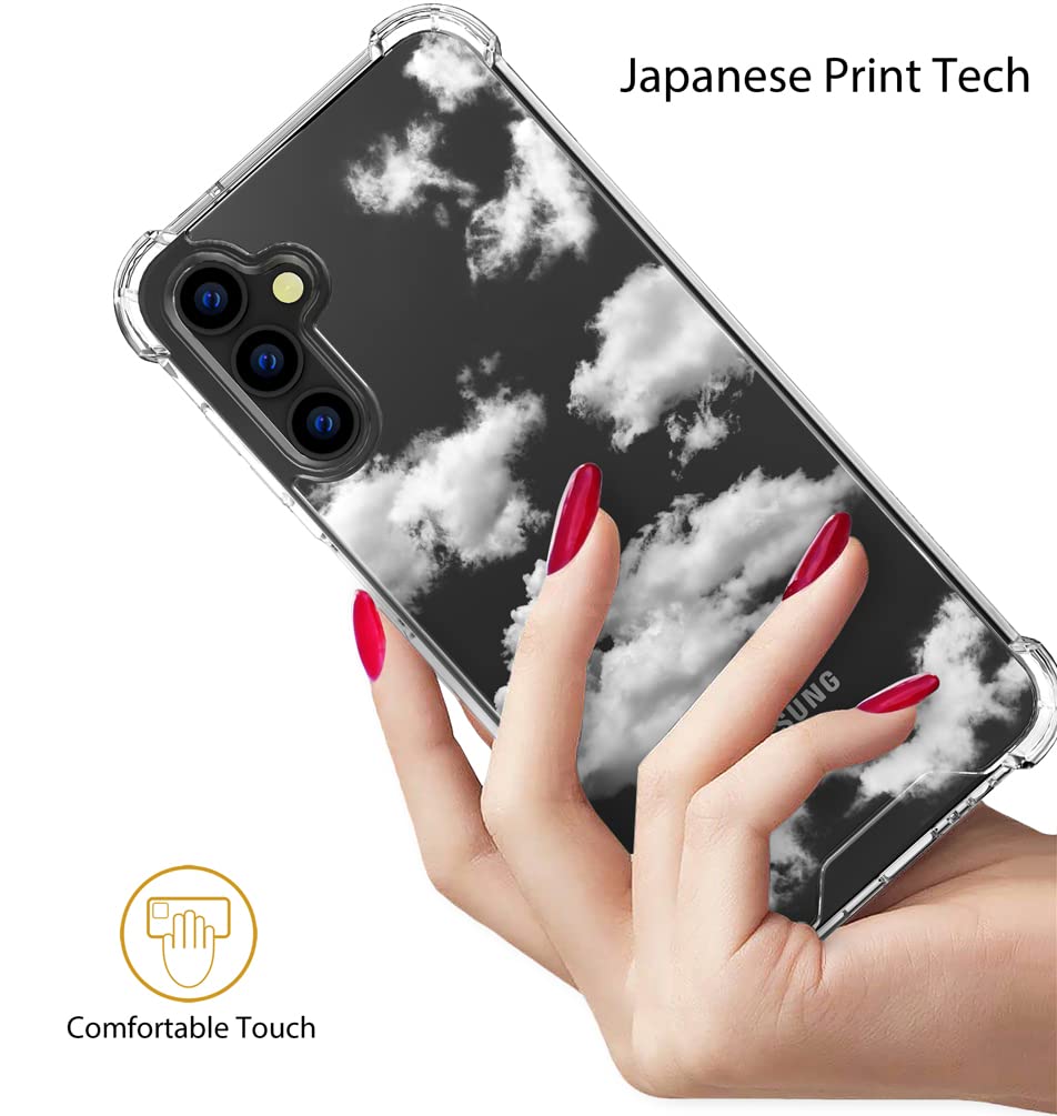 Topgraph Compatible With Samsung Galaxy S23 Plus Case Cute Clear For Women Girls, S23+ Designer Transparent Phone Cover Design
