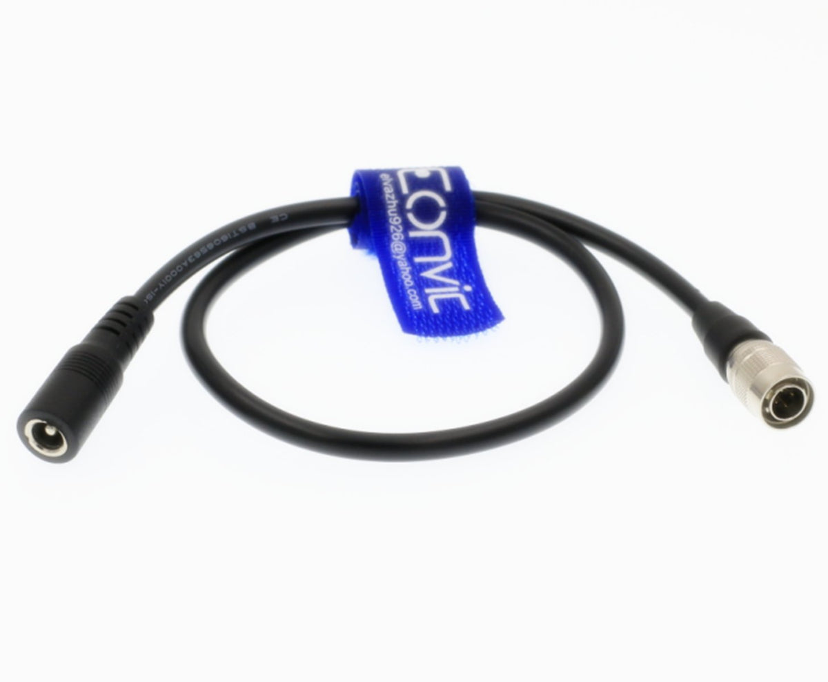 Eonvic Sound Devices 688/Zoom F8 Recorder Zaxcom Blackmagic Camera Power Cable Hirose 4Pin Male Dc