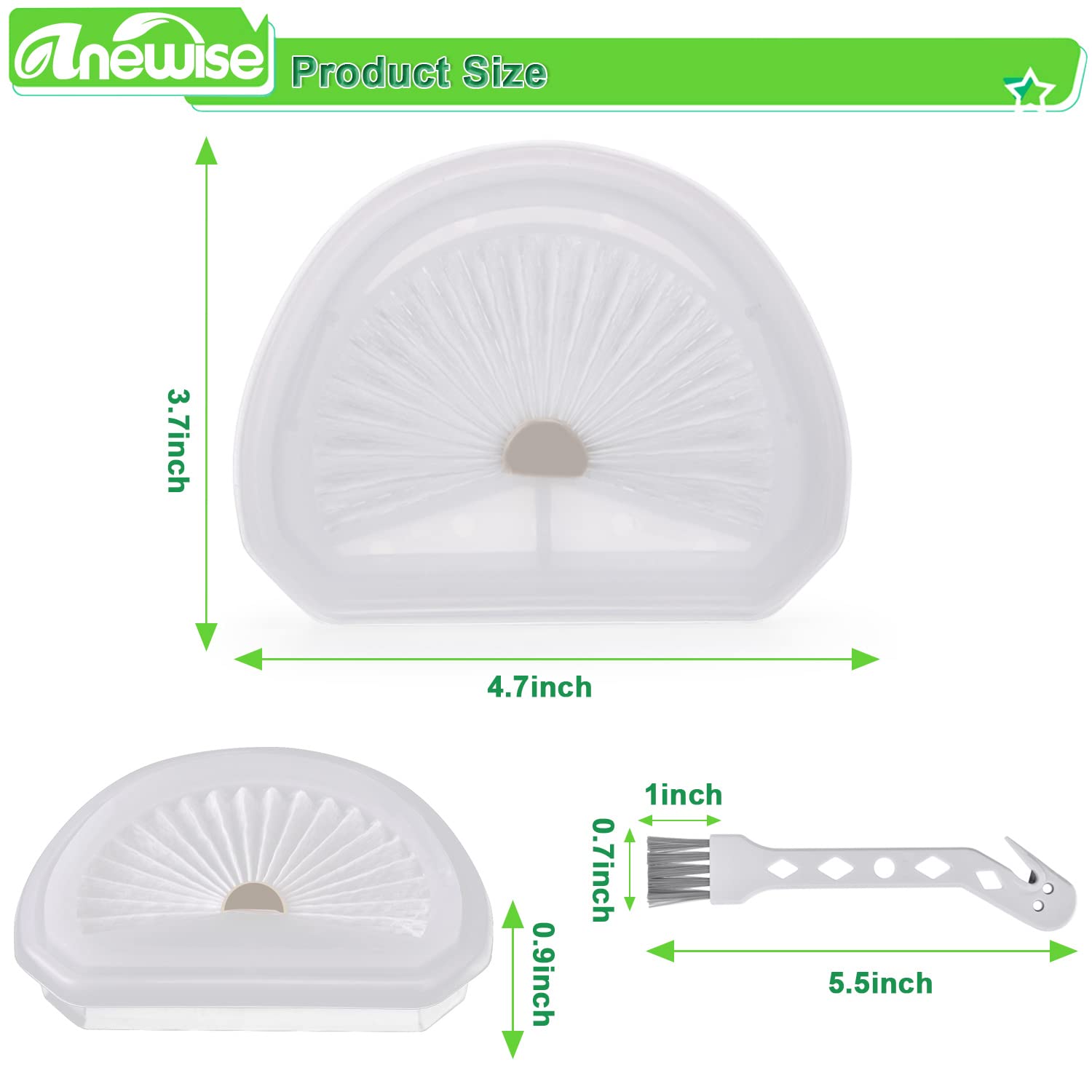 Anewise 4 Pack Vlpf10 Replacement Filters Compatible With Black And Decker Hand Vacuum Hlva320J, Hlva315J62, Hlva325Jp07, Hlva32