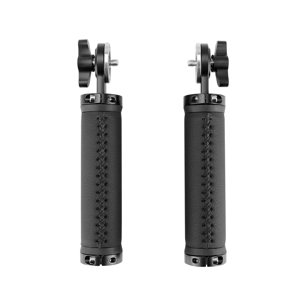 Szrig Aluminum Rosette Rubber Handle Grip With Rosette M6 Thumbscrew Connection For Dslr Camera Monitor