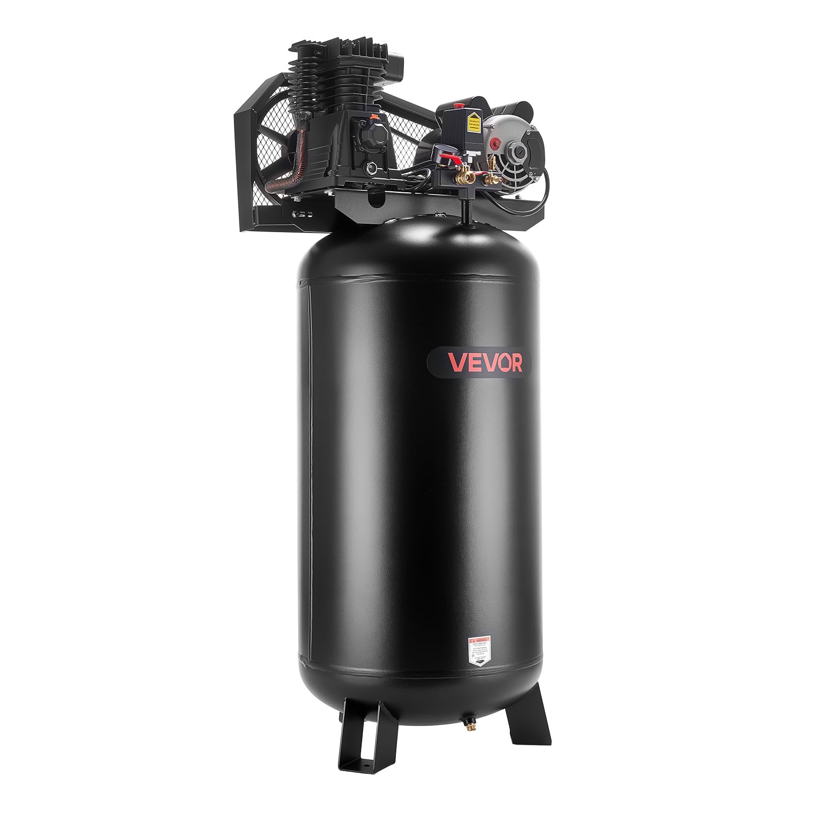 VEVOR 60 Gallons Heavy-Duty Air Compressor, 3.7HP 8 SCFM at 90PSI Air Compressors Max 155PSI Pressure, Oil-Lubricated Compressor