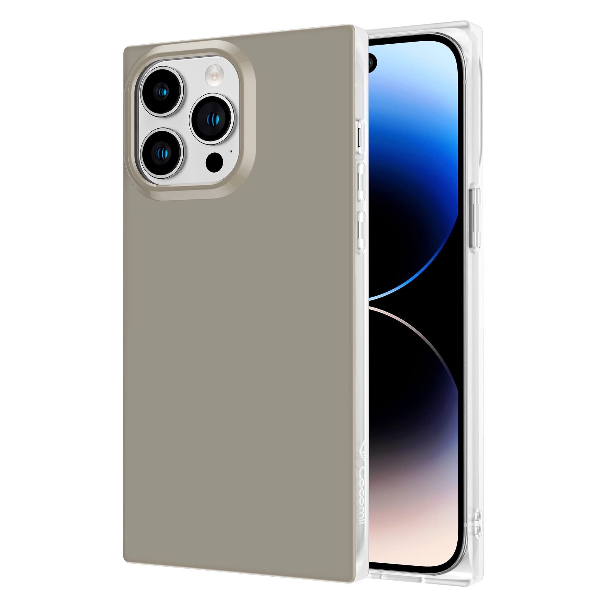 Cocomii Square Iphone 12 Pro Max Case   Square Neutral Plain Color   Slim   Light   Glossy   Sturdy Tpu Silicone   Natural Color