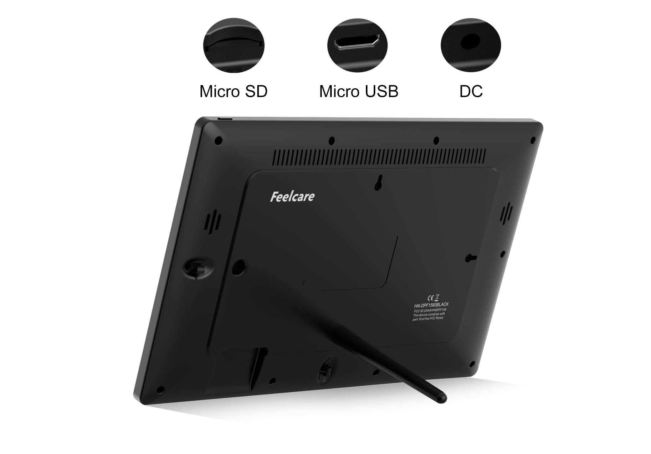 Feelcare 15.6 Inch 16Gb Wifi Picture Frame With Fhd 1920X1080 Ips Display,Touch Screen,Send Photos Or Small Videos From Anywhere