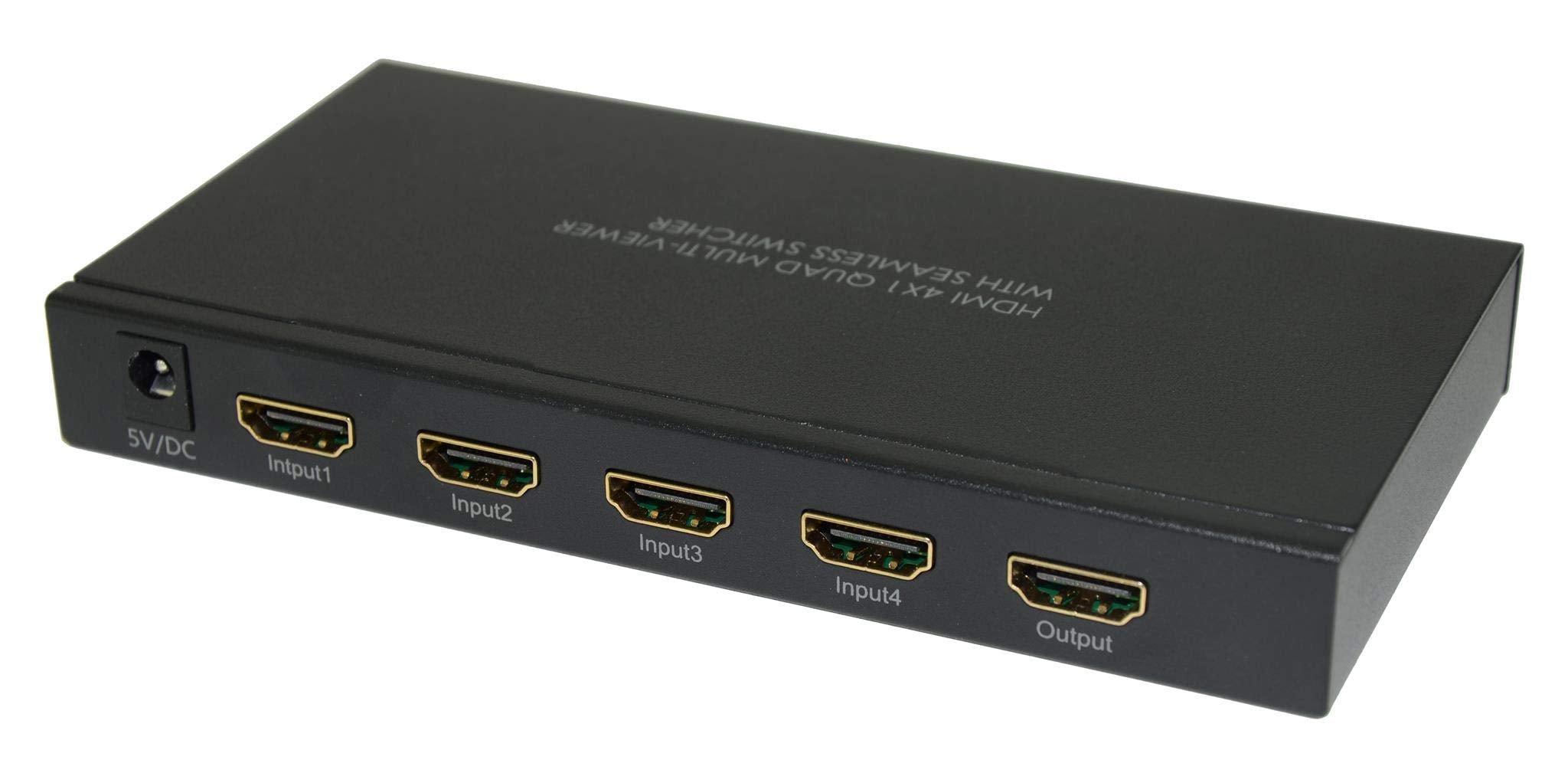 Xtrempro H401S Hdmi 4X1 Quad Multi Viewer Seamless Switcher