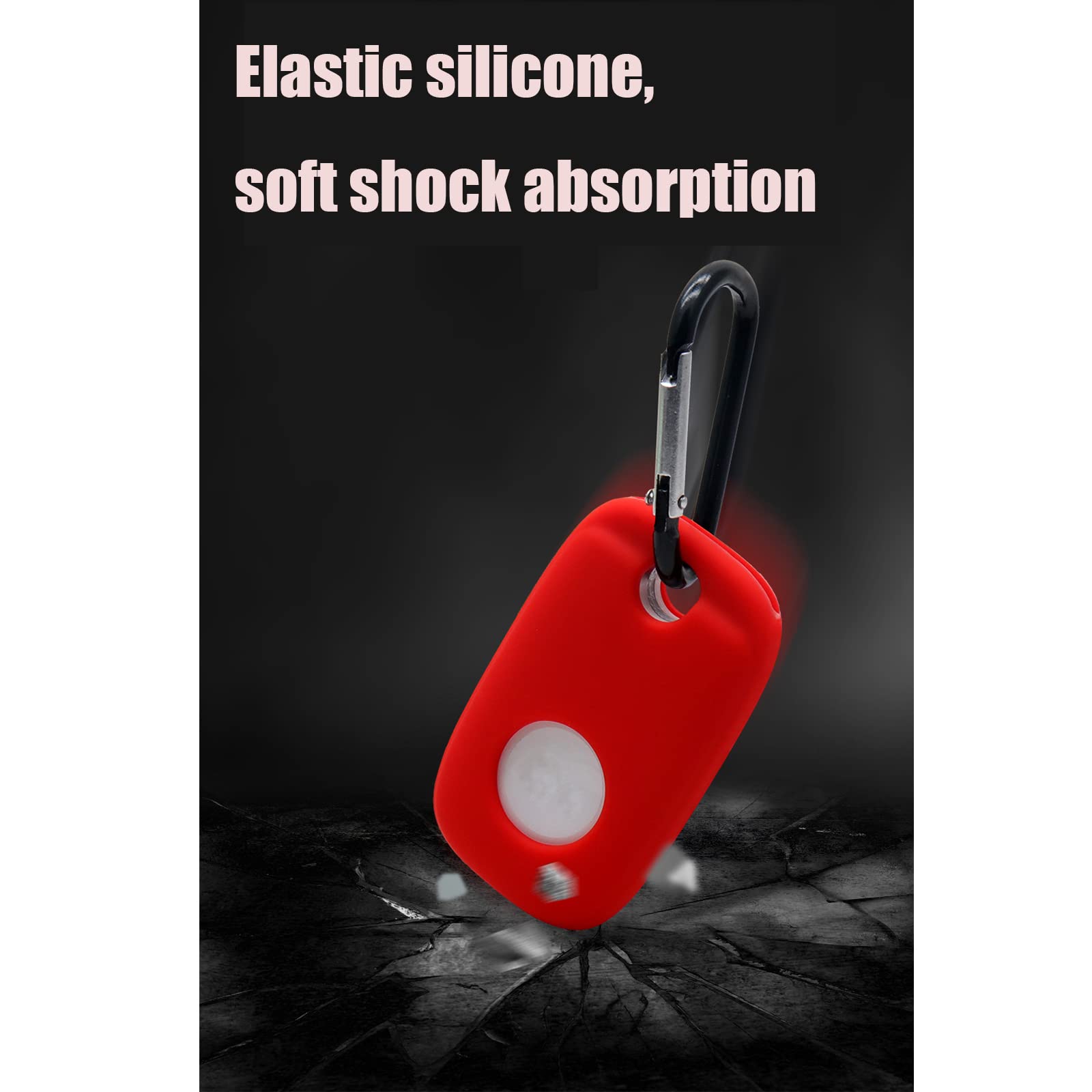 Glow Case For Tile Pro (2022) 2 Pack. (Glow In Dark) Small Bluetooth Tracker Cover, Protective Holder For Key Finder And Item Lo