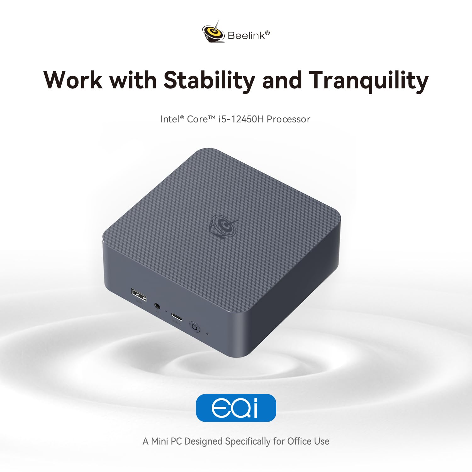 Beelink Eqi12 Mini Pc, Intel Core 12450H (Up To 4.4Ghz) 8C/12T, Mini Computer 24Gb Lpddr5 5200Mhz 500Gb Pcie4.0 Ssd, Dual Hdmi D