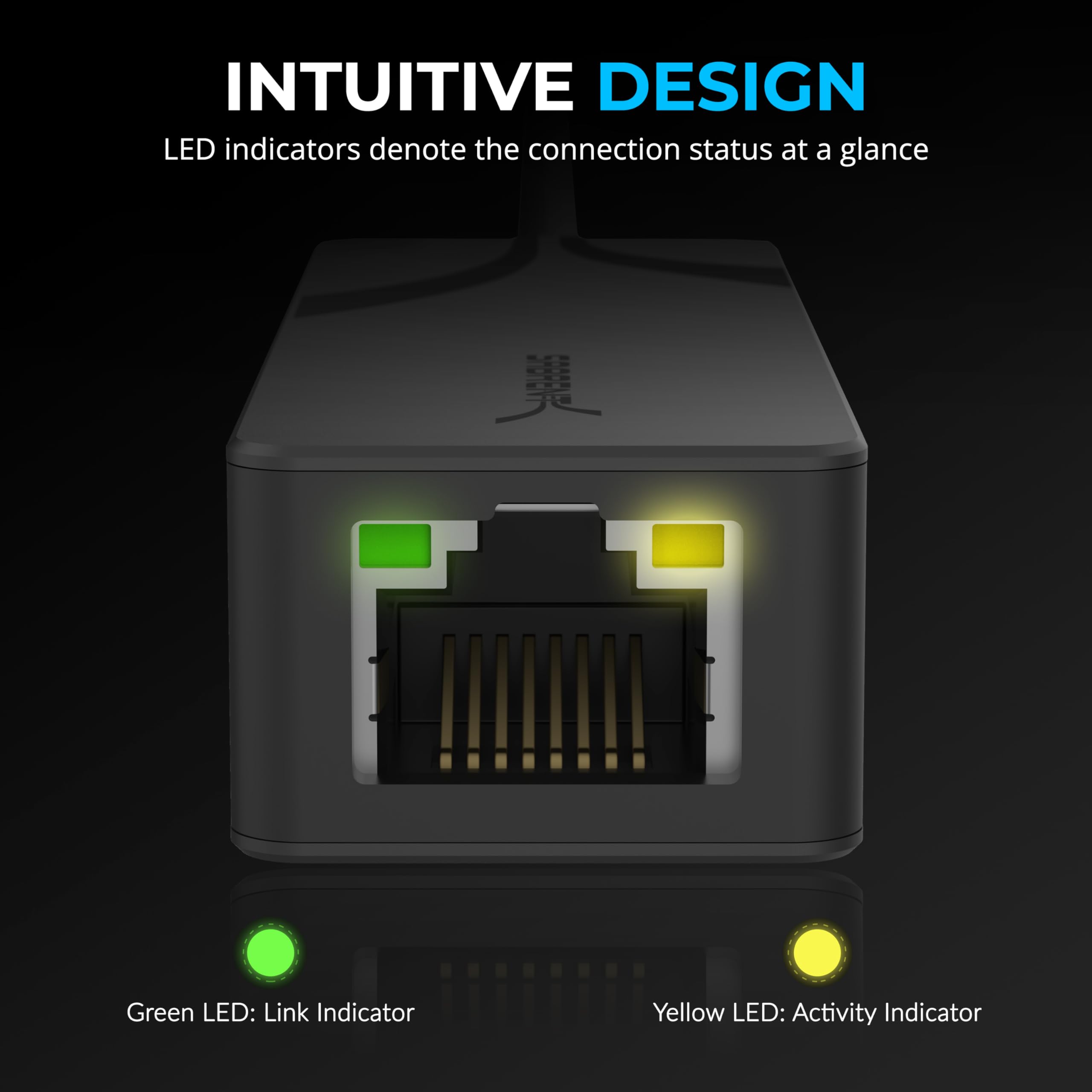 Sabrent Usb C To 2.5 Gbps Ethernet Adapter, Usb C To Gigabit Ethernet Adapter, Aluminum Portable Usb C Adapter, For Macbook Pro,