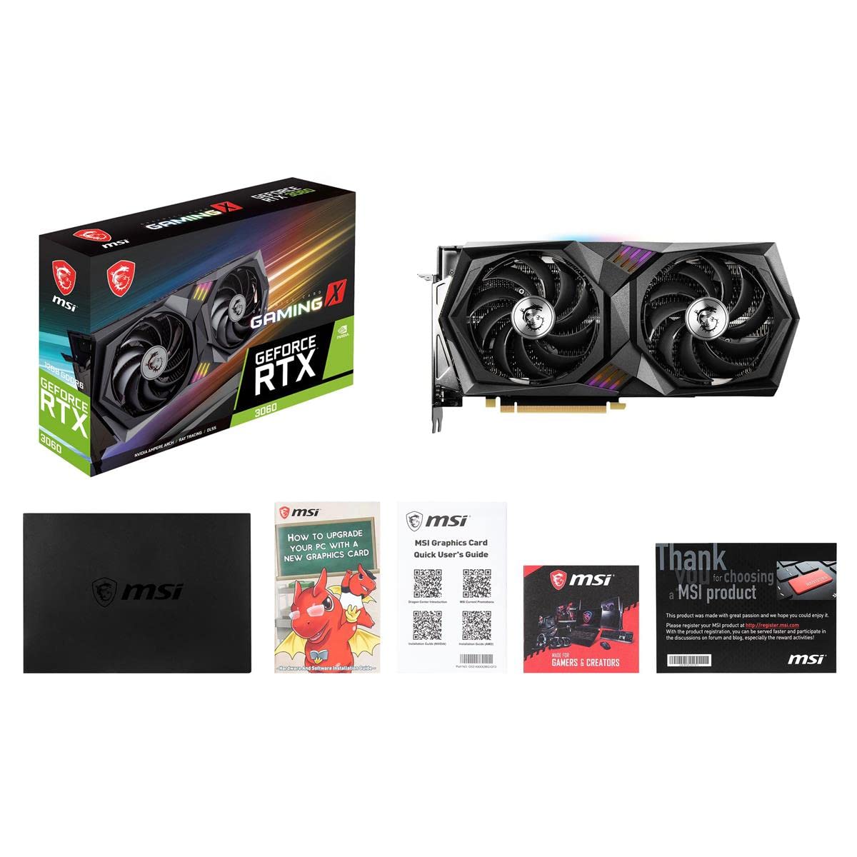 Msi Gaming Geforce Rtx 3060 12Gb 15 Gbps Gdrr6 192 Bit Hdmi/Dp Pcie 4 Twin Frozr Torx Fan Ampere Rgb Oc Graphics Card (Rtx 3060