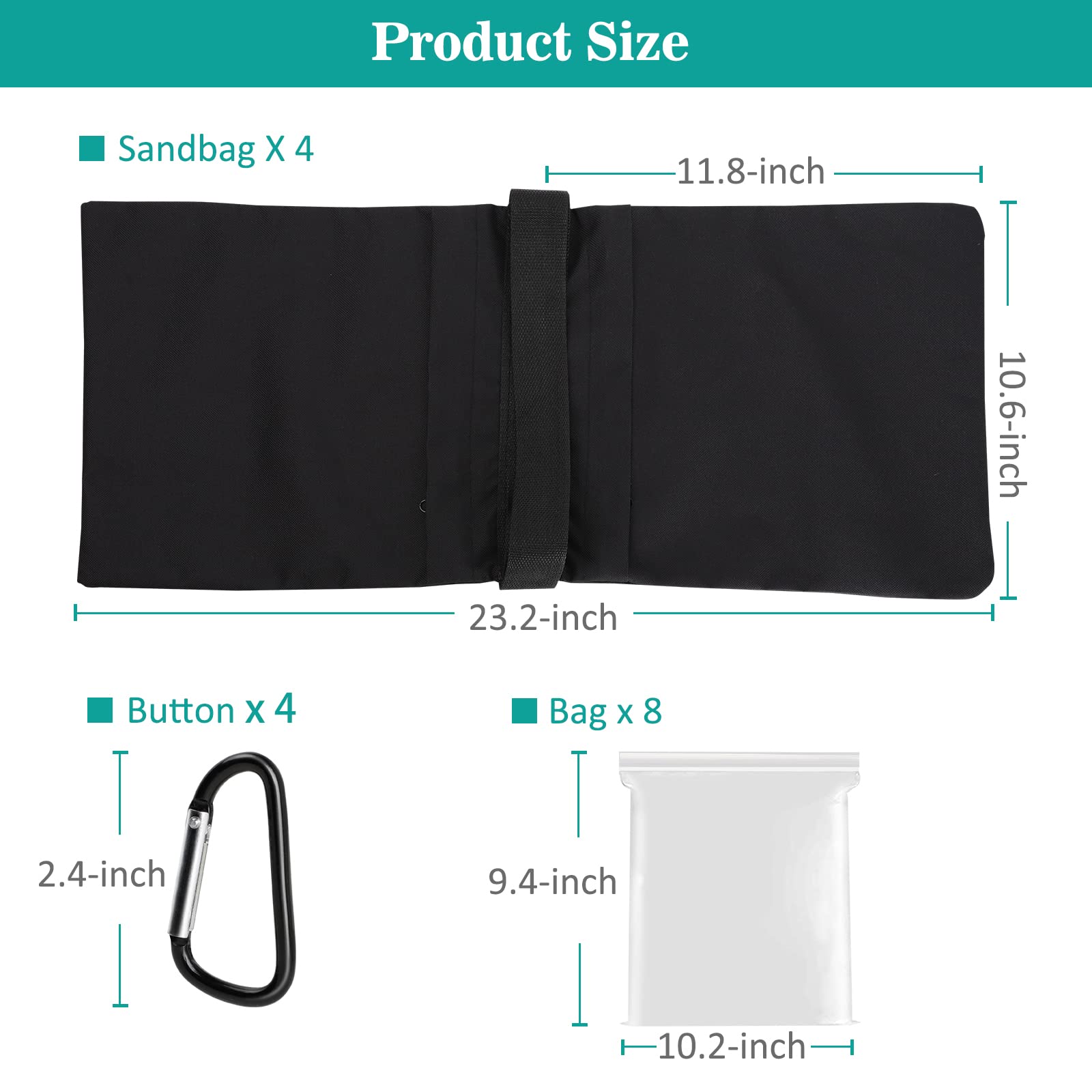 2 Packs Sandbags Weight Bags For Light Stand Photography Video Support, Heavy Duty Saddlebags For Backdrop Stand, Photo Tripod,