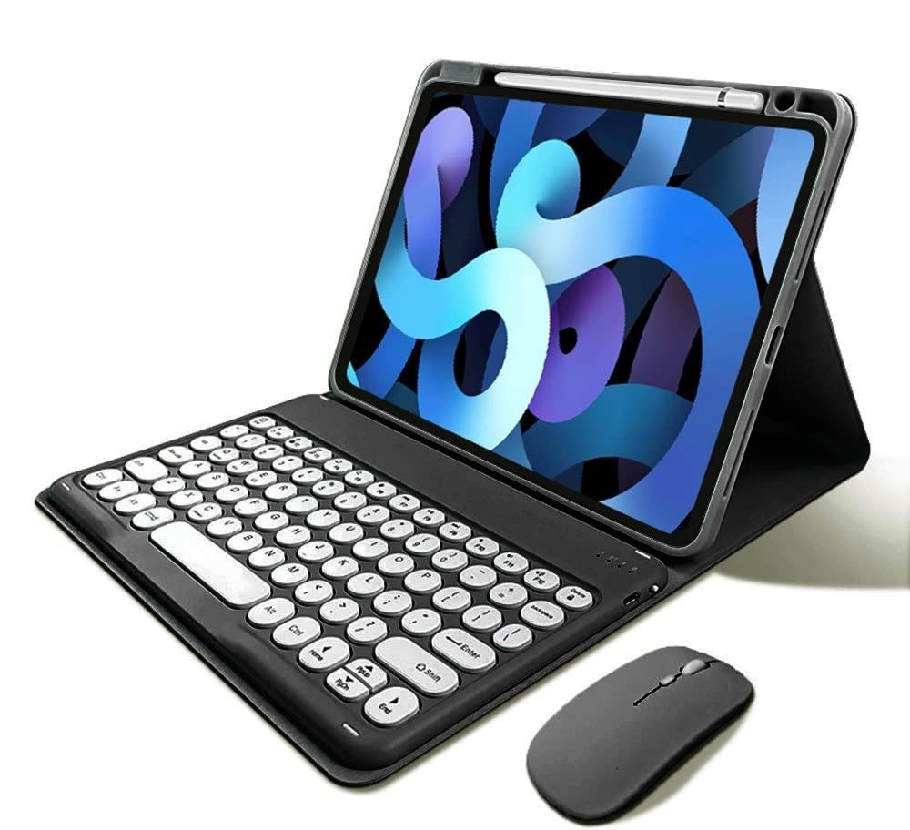 Kaitesi Keyboard Case Compatible With Ipad Mini 6Th Generation Case With Keyboard Mouse Magnetically Detachable Color Keyboard F