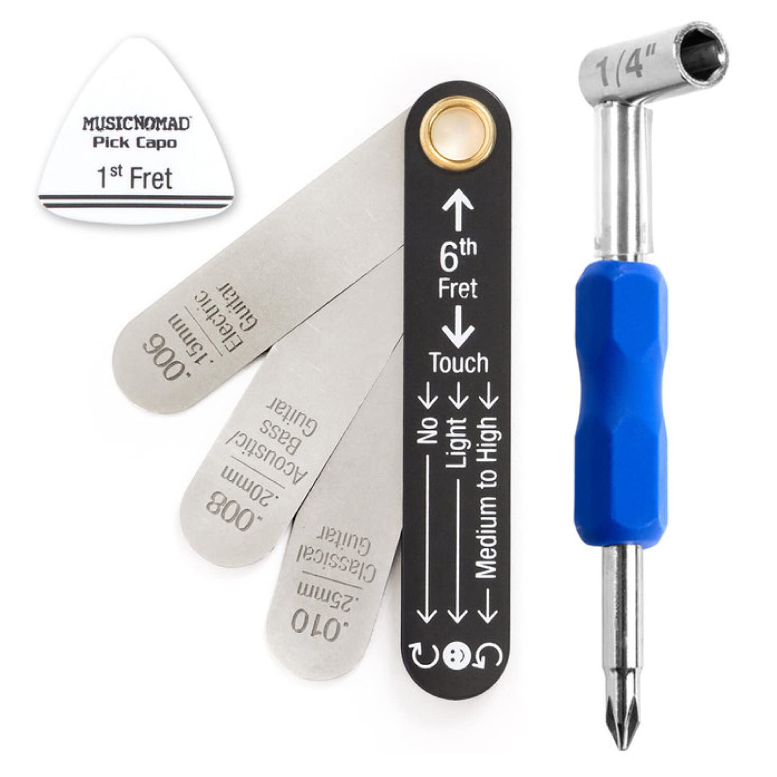 Musicnomad Truss Rod Neck Relief Measure And Adjust Kit Compatible With Taylor Guitars (Mn610)