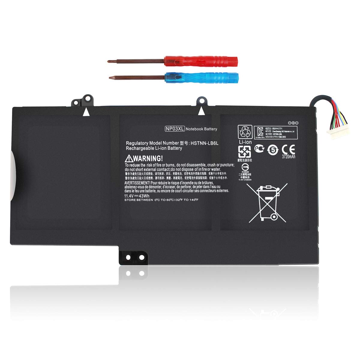 Np03Xl 761230 005 Battery For Hp Envy X360 15 U010Dx 15 U011Dx 15 U110Dx 15 U111Dx 15 U473Cl 15 U483Cl 15 U363Cl Pavilion X360 1