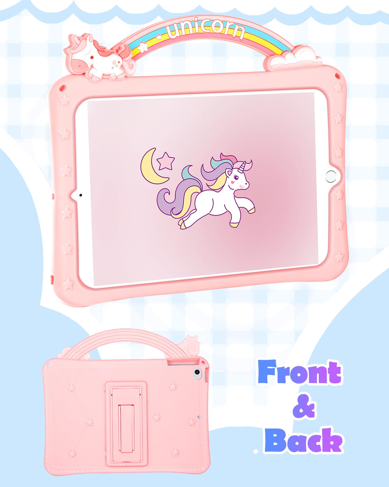 Wazzasoft For Ipad Mini 1/2/3 Case 7.9 Inch For Girls Cute Girly Cartoon Kawaii Pretty 3D Design Cover With Stand & Strap Unique