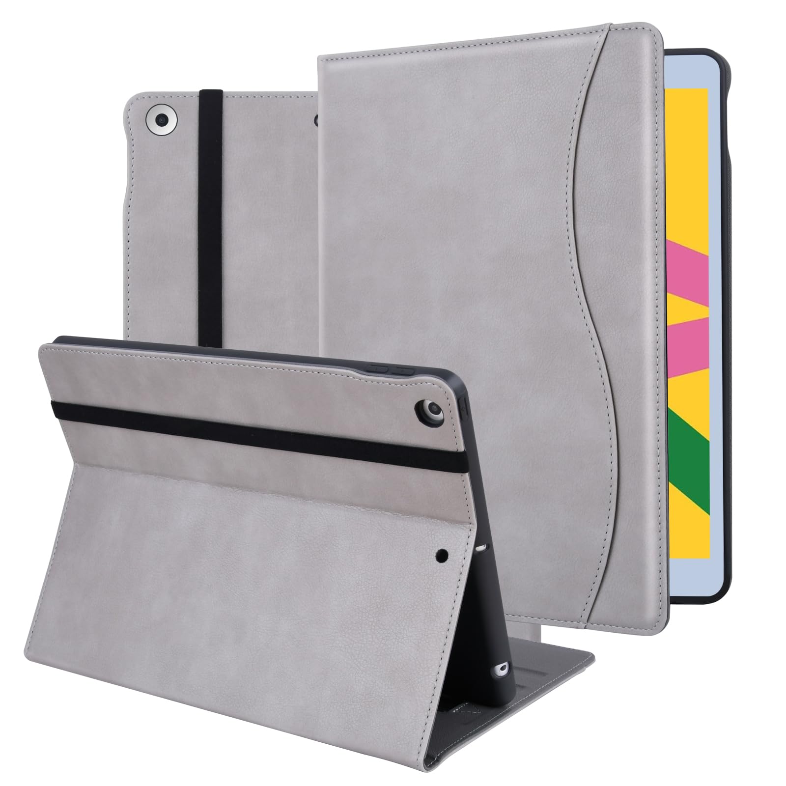 Hfcoupe For Ipad 9Th / 8Th / 7Th Generation Case 2021/2020/2019, Full Body Ipad Cover 10.2 Inch With Pencil Holder And Pocket, M