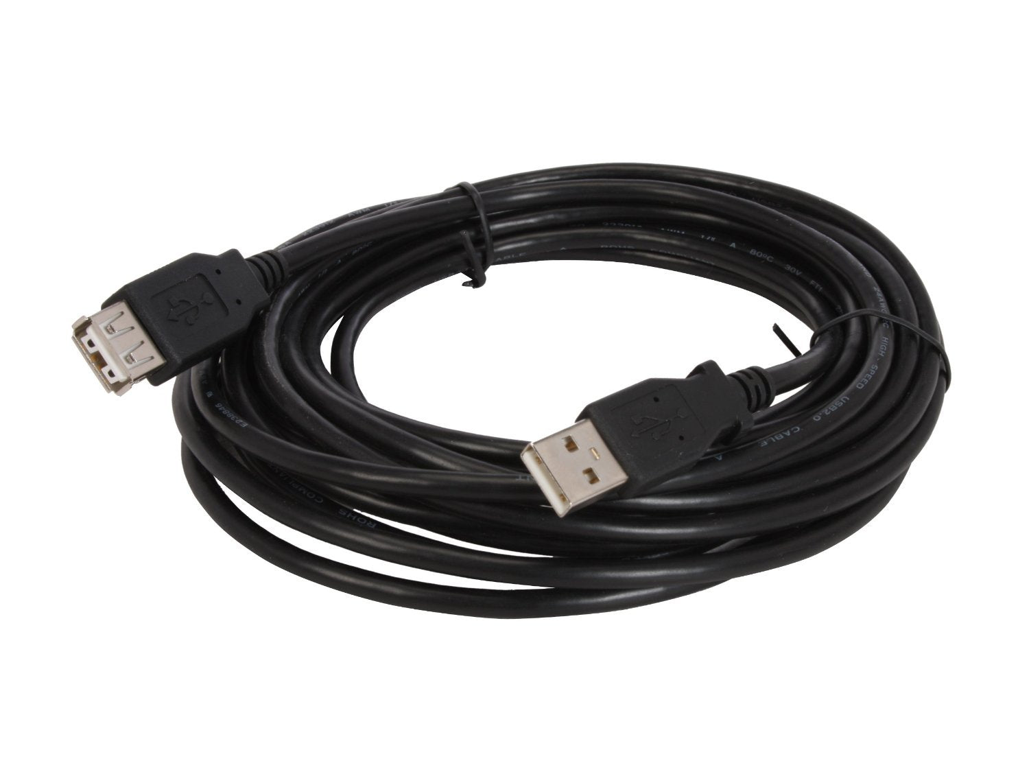 Nippon Labs Usb 15 Mf Bk 15 Feet Usb 2.0 M/F Extension Cable, Black