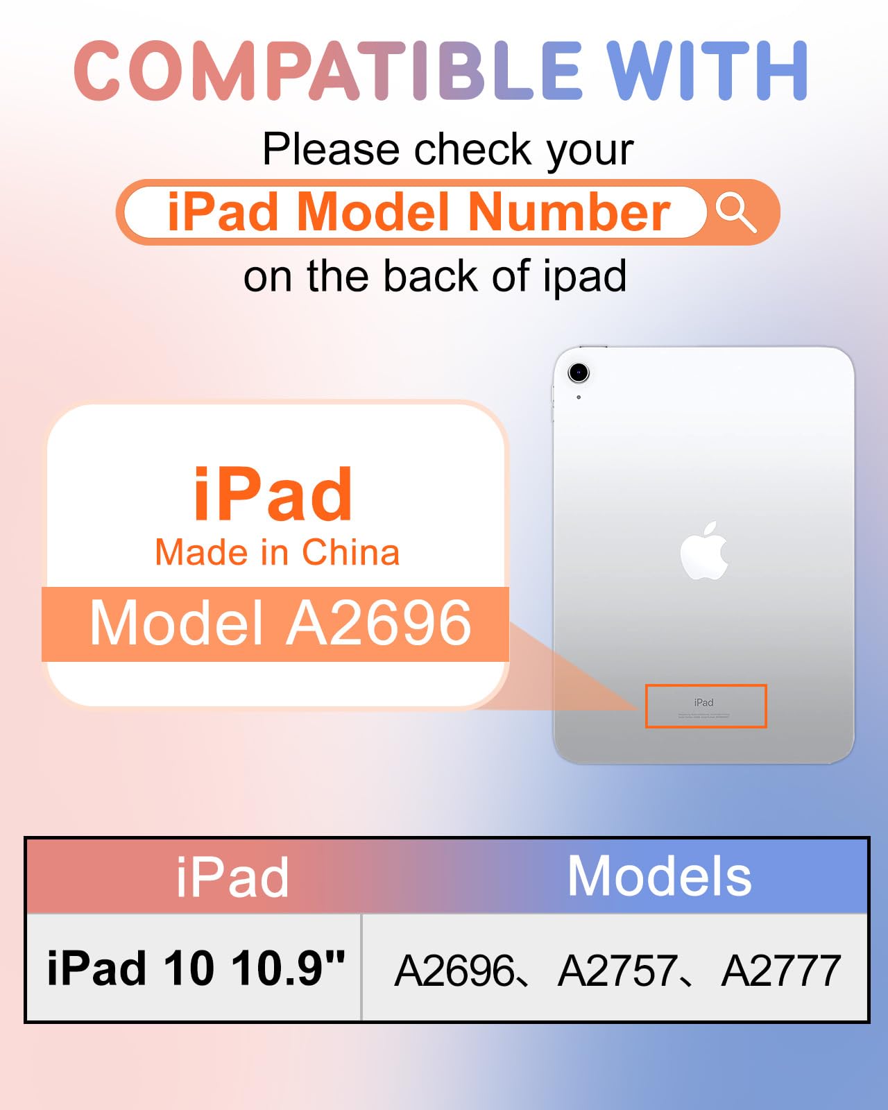 Wazzasoft For Apple Ipad 10Th Generation Case 10.9 Inch Cute Women Girls Folio Cover Teens Giraffe Design Unique Cool With Penci