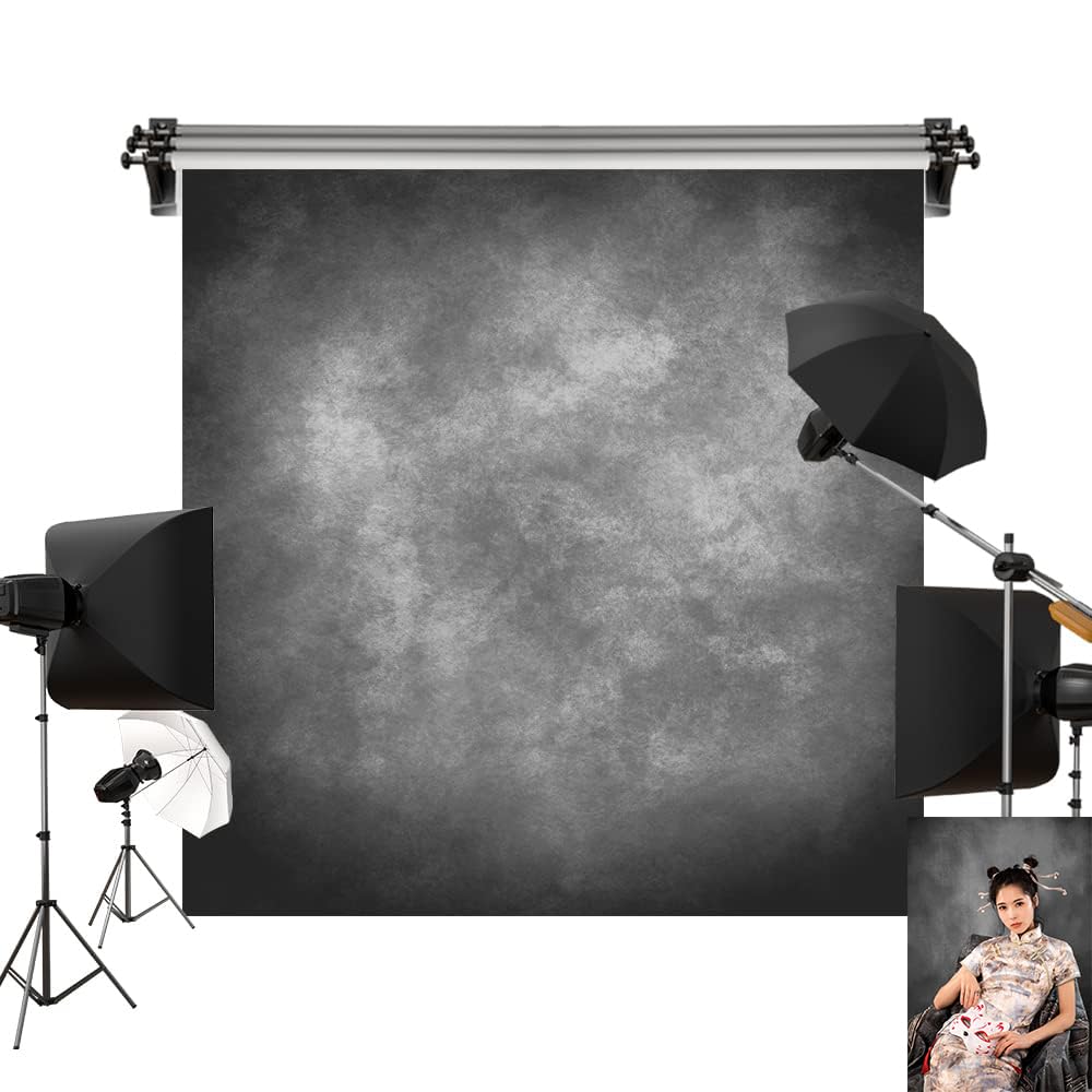 Kate 10X10Ft/3X3M Gray Texture Backdrop Gray Purple Abstract Portrait Headshot Backgrounds For Photoshoot, Photo Video Studio Pr
