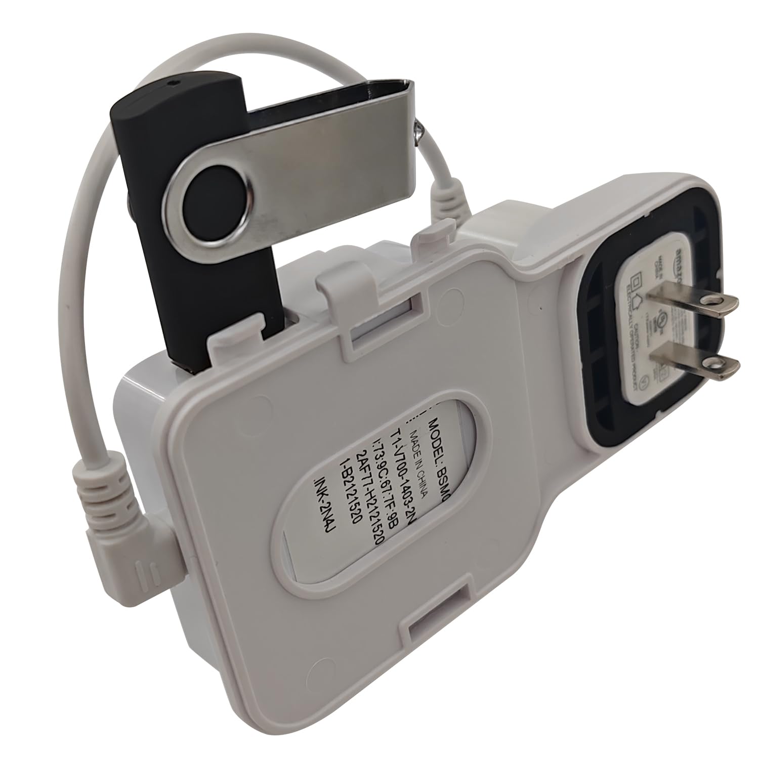 Viecam 128Gb Usb Flash Drive And Outlet Wall Mount For Blink Sync Module 2: Space Saving And Easy Move Mount Bracket Holder For