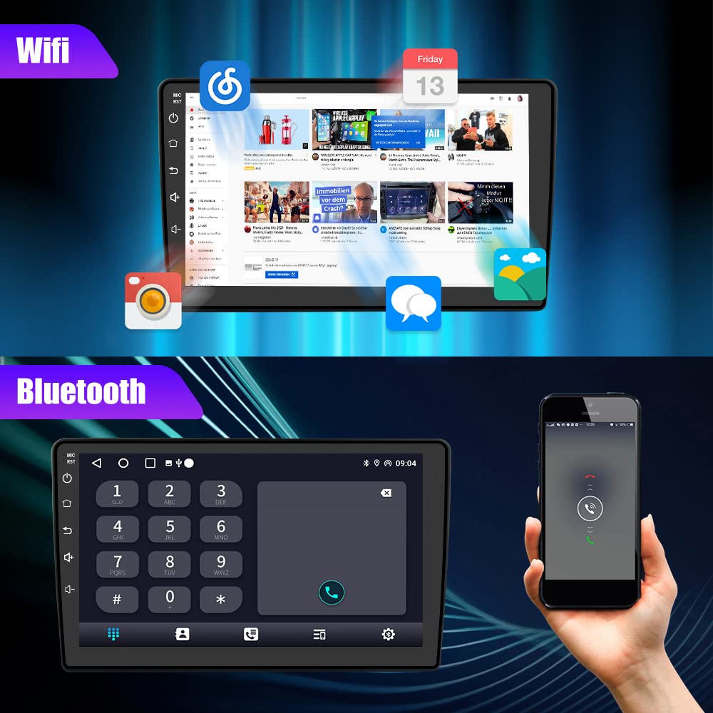 Android 13 [2Gb+64Gb] Car Radio Stereo Compatible For Jeep Wrangler Jk Gand Cherokee Dodge Ram 1500 With Wireless Carplay Androi