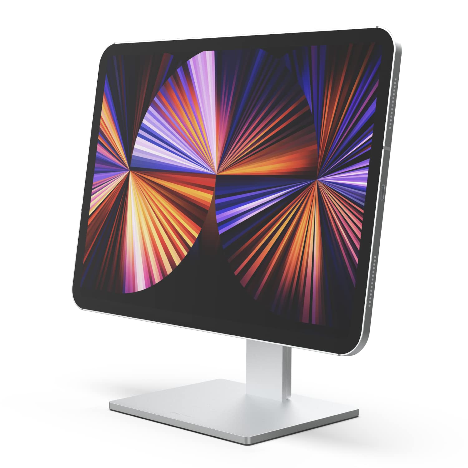 Just Mobile AluDisc Max 360-Directional Magnetic Aluminum Desk Tablet Stand Holder Tilt Swivel Rotate Angle Adjust Height 12