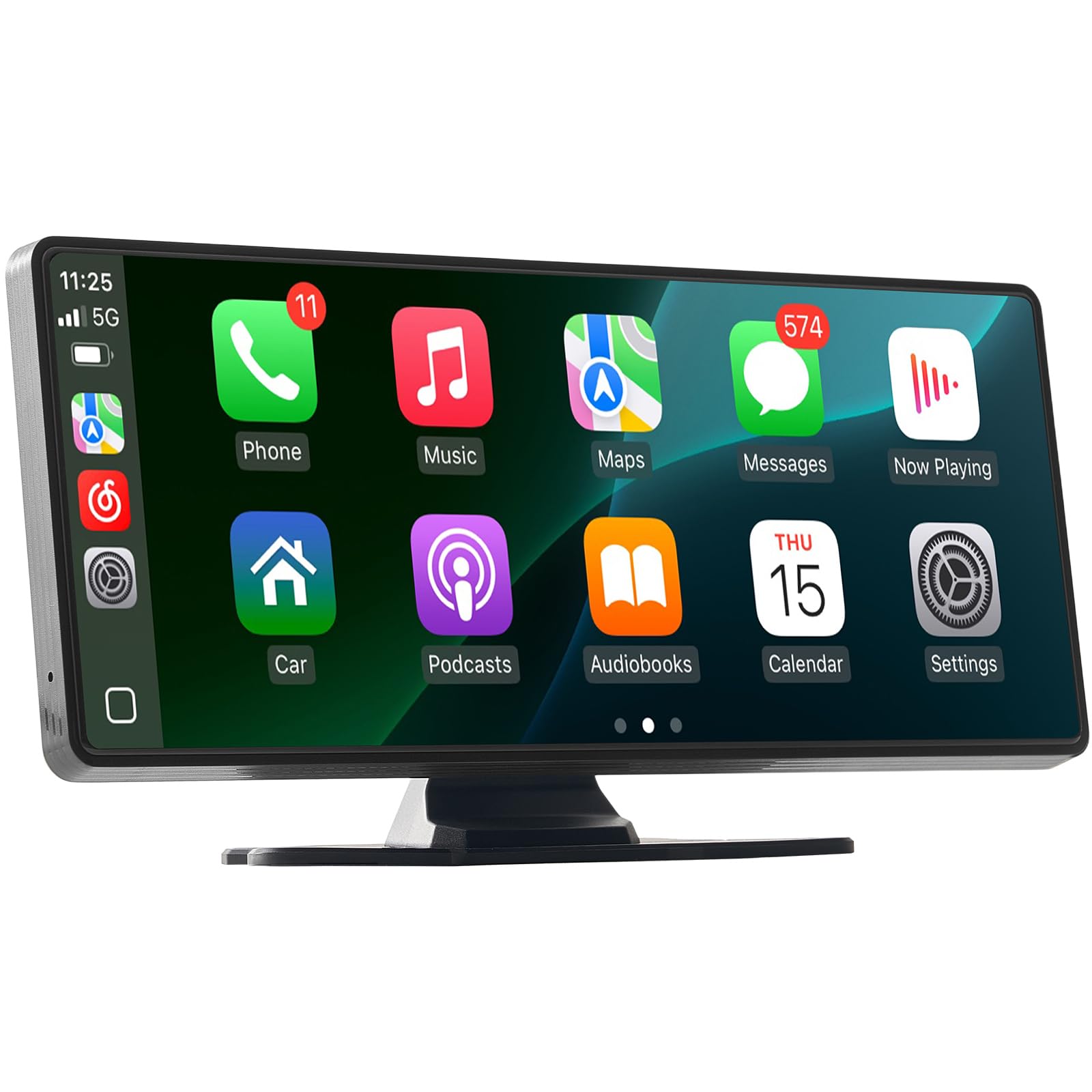 VEVOR Wireless Car Stereo, 10-Inch HD Portable Radio Touch Screen Compatible with Apple CarPlay and Android Auto, CarPlay Screen