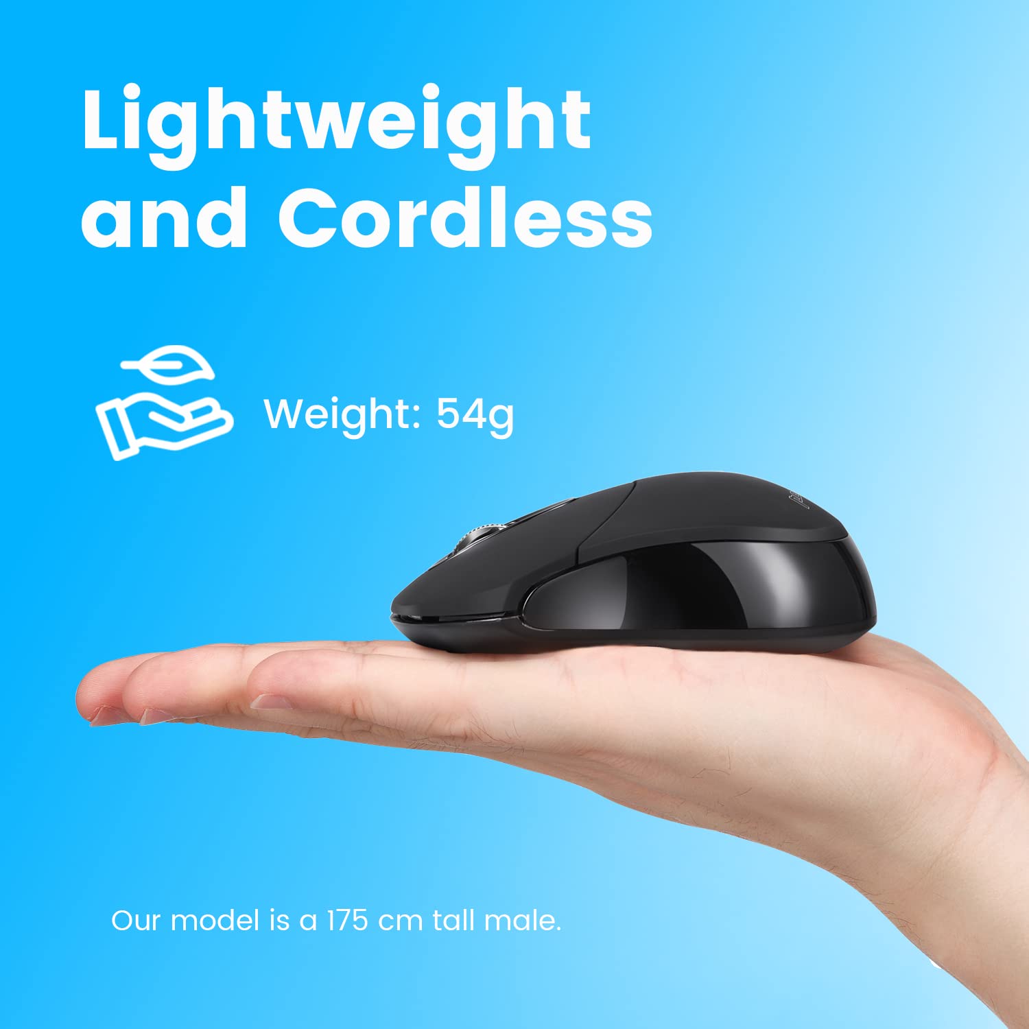 Perixx Perimice 802B Wireless Bluetooth Mouse   Portable Design For Windows, Ios, And Android Tablet   Black Rubber Black