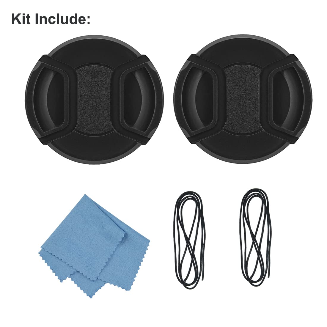 Sioti 55Mm Lens Cap (2 Packs), Camera Lens Cover, Compatiable For Almost All Brands Of Lenses(55Mm)