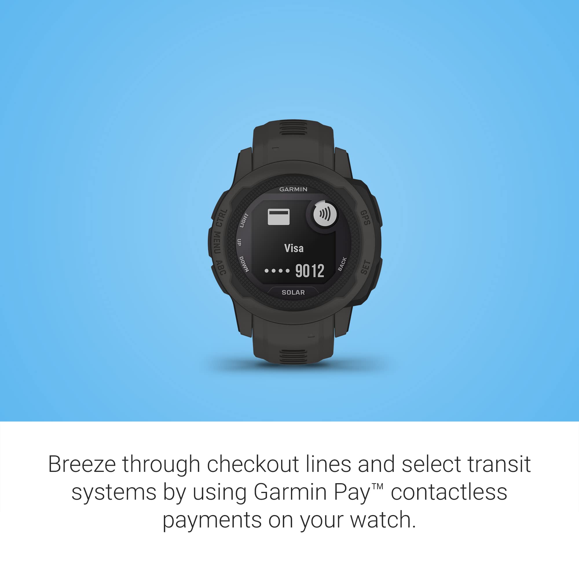 Garmin Instinct 2S Solar, Smaller-Sized Gps Outdoor Watch, Solar Charging Capabilities, Multi-Gnss Support, Tracback Routing, Gr