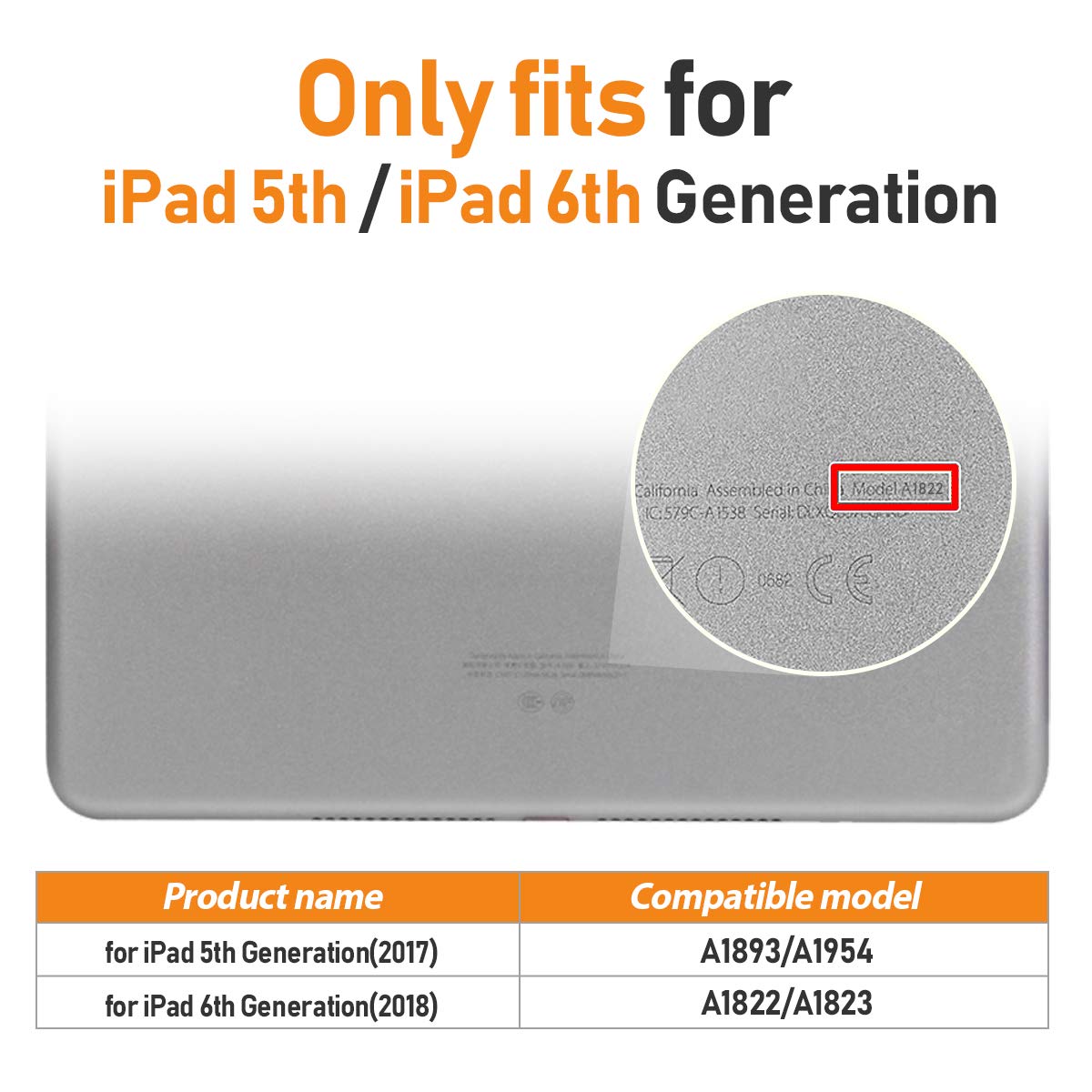 Timecity Case For Ipad 6Th/ 5Th Generation 9.7 Inch 2018/2017 Case With Rotating Stand Handle Strap, Full Body Silicone+Pc Durab