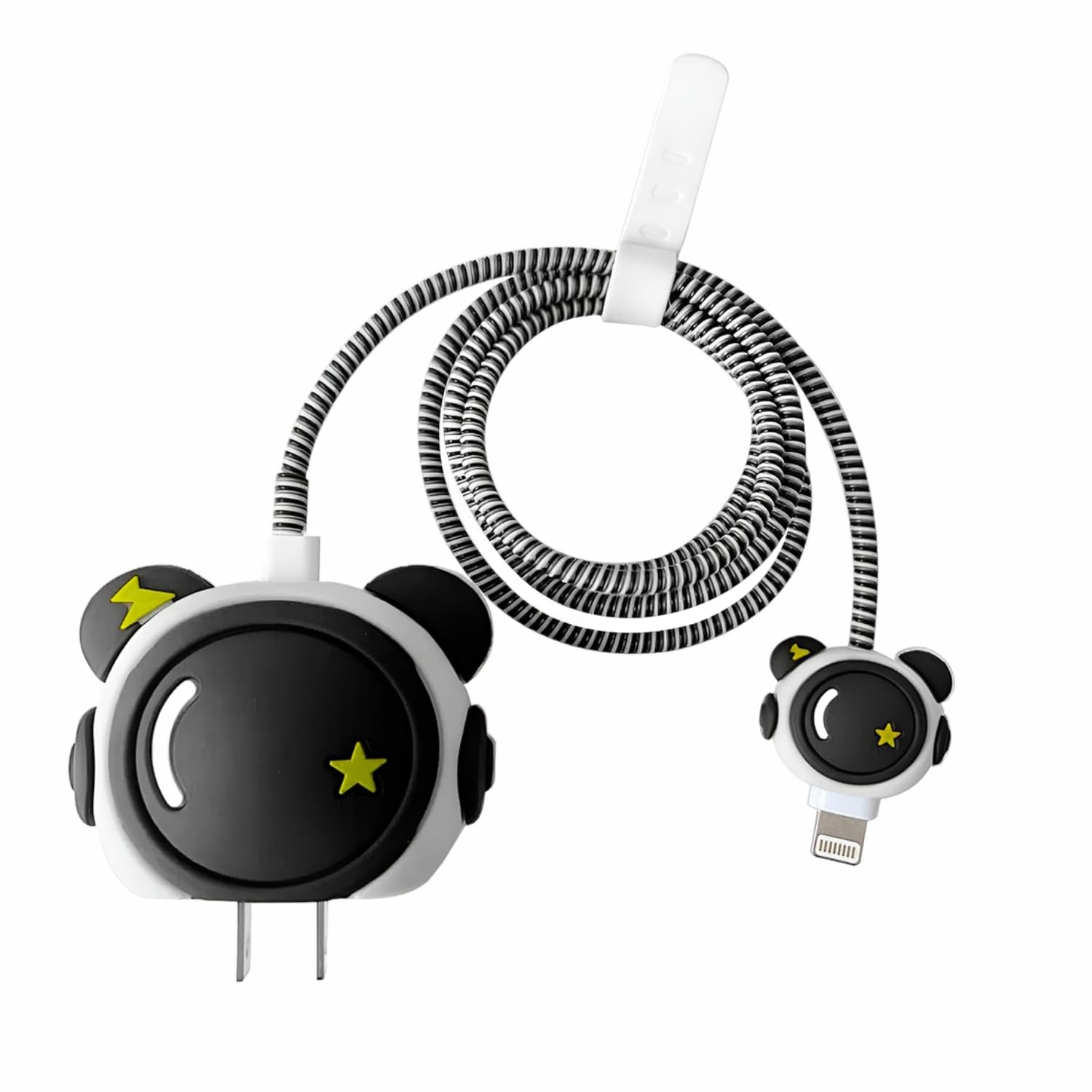 Prolet Cable Protector with 3D Cute Pattern for iPhone Charger only 18W & 20W, Data Line Wire Saver Charging Cable Charger Prote