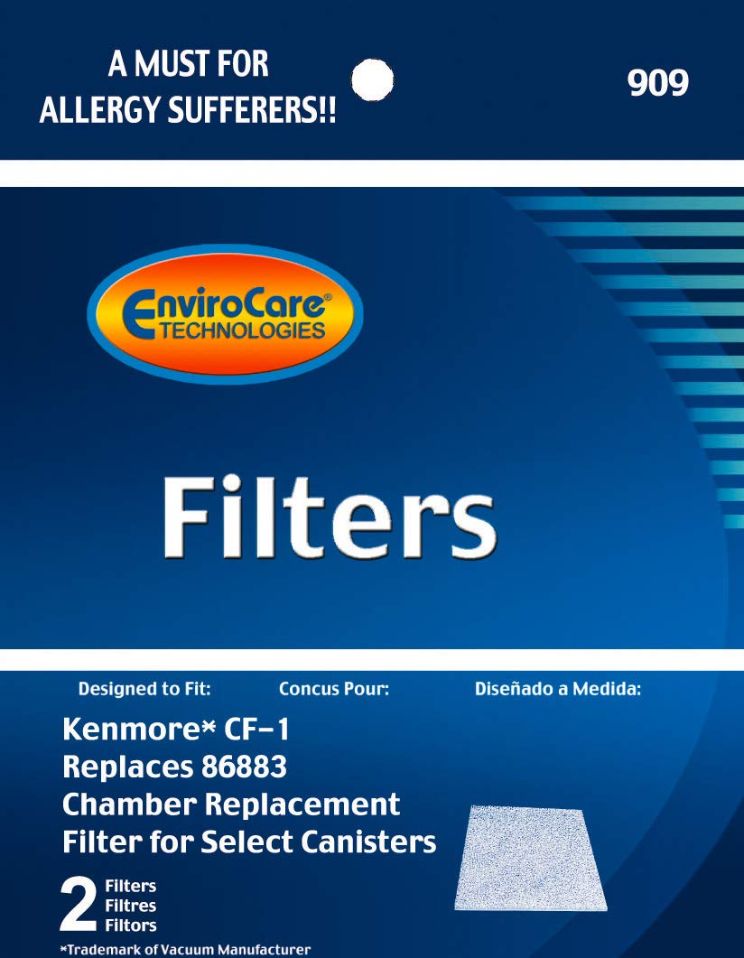 Envirocare Replacement Vacuum Cleaner Filters Made To Fit Kenmore Cf 1 Progressive Vacuums 2 Filters