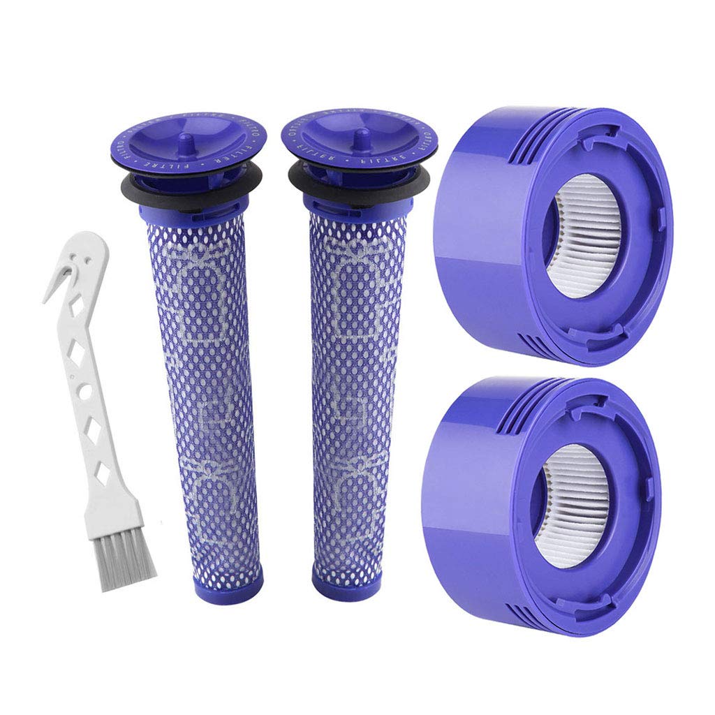 Lemige 2 Pre Filters And 2 Post Filters Replacement Compatible With Dyson V7, V8 Animal And Absolute Vacuum, Compare To Part 965