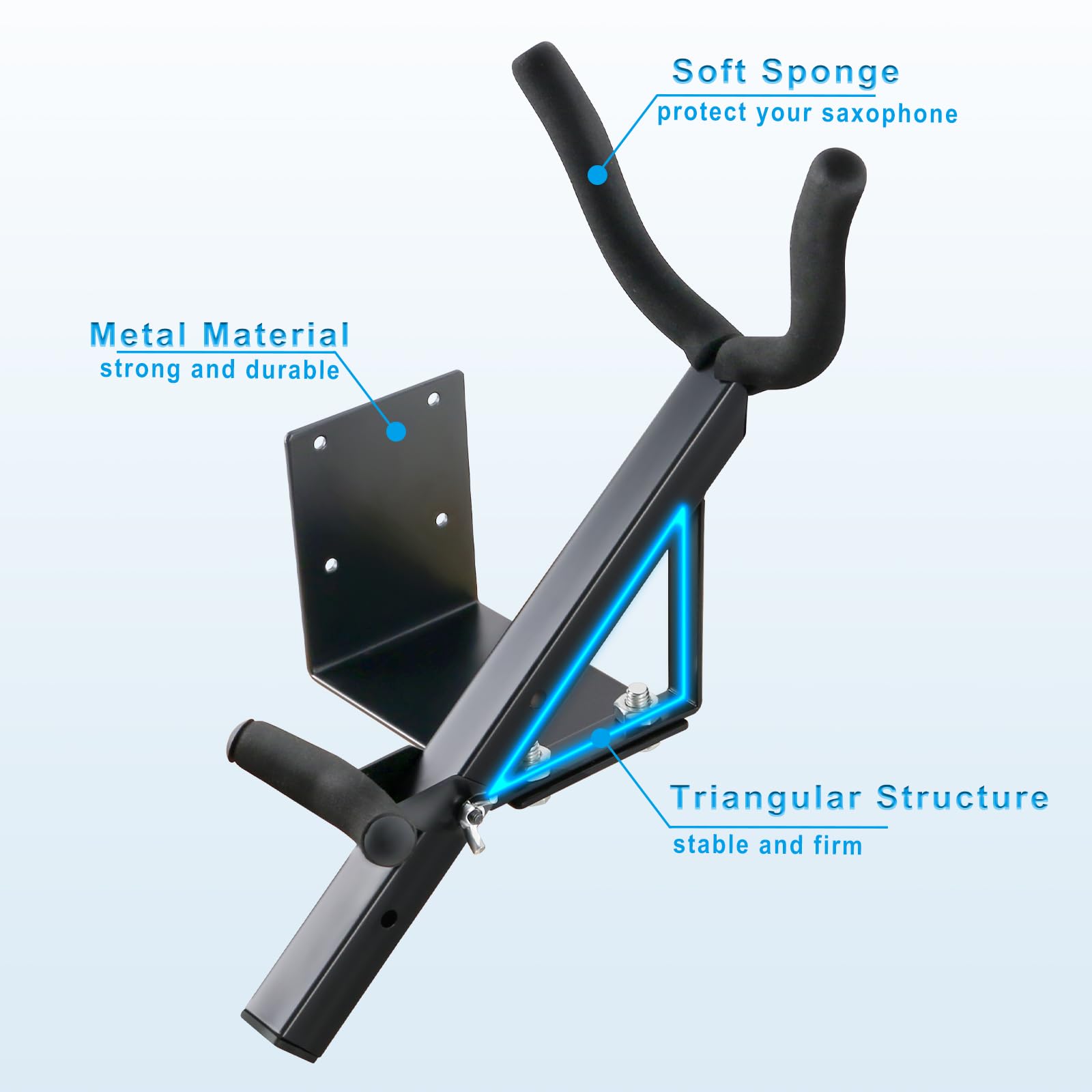 Eastrock Alto&Tenor Saxophone Wall Stand Saxophone Wall Mount Saxophone Holder Rack (Saxophone Wall Stand)