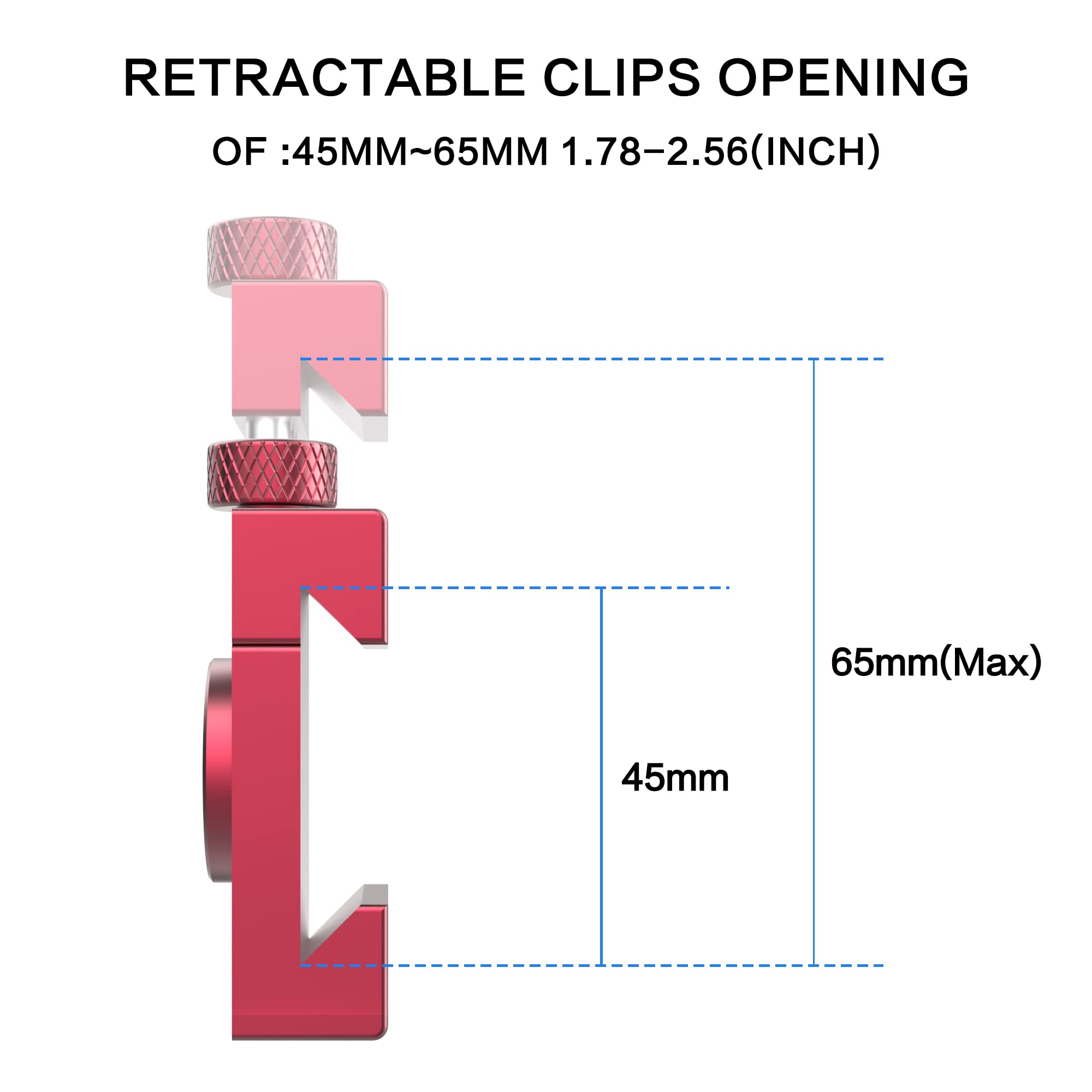 Aoeyoo Smartphone Fence Mount For Tennis & Pickleball Training, Adjustable Retractable, 360 Swivel, Compatible With Iphone, Android, Mevo Start, Akaso Ek7000, Digital Camera