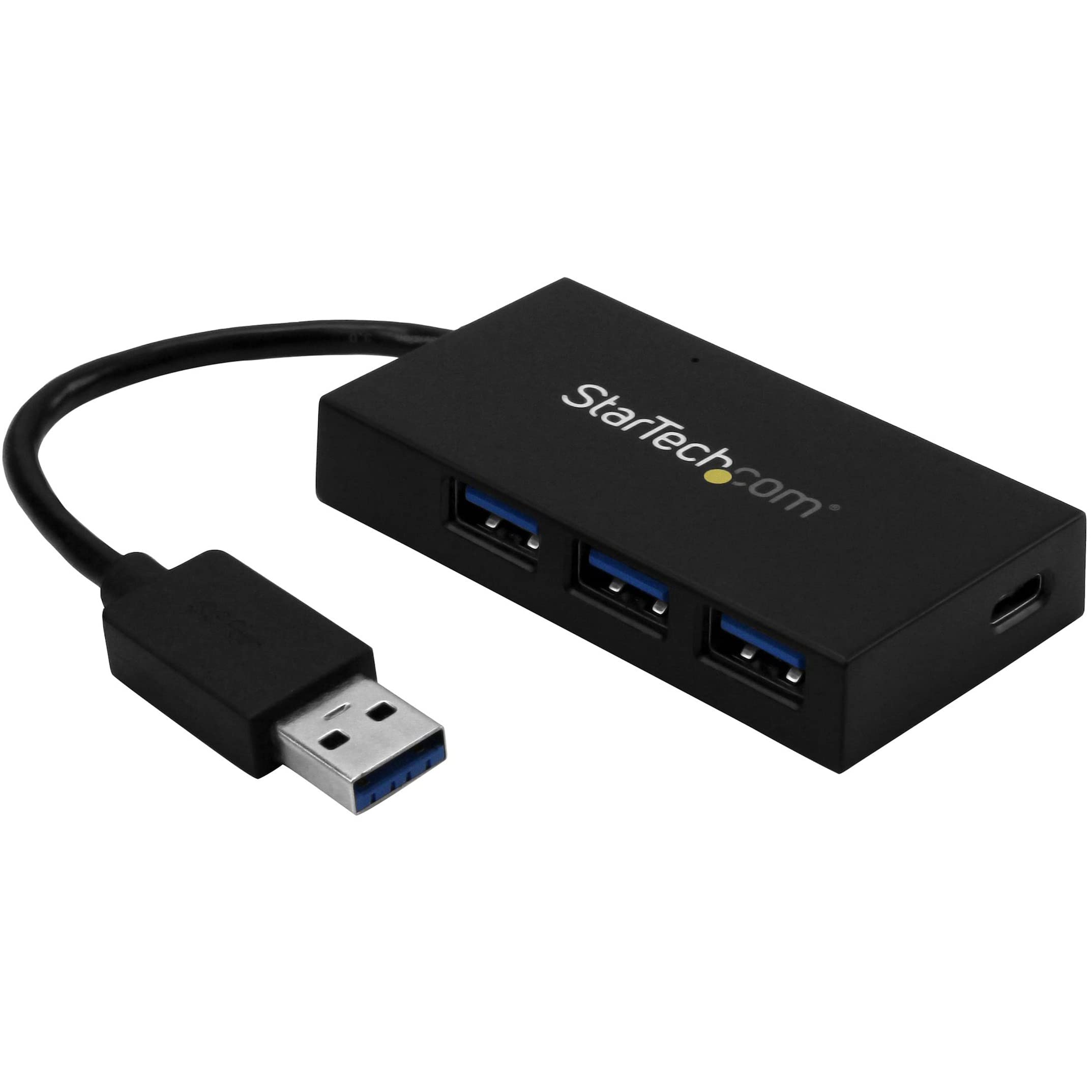Startech.Com 4 Port Usb 3.0 Hub   Usb Type A Hub With 1X Usb C & 3X Usb A (Superspeed)   Usb Bus Or Self Powered   Portable Usb