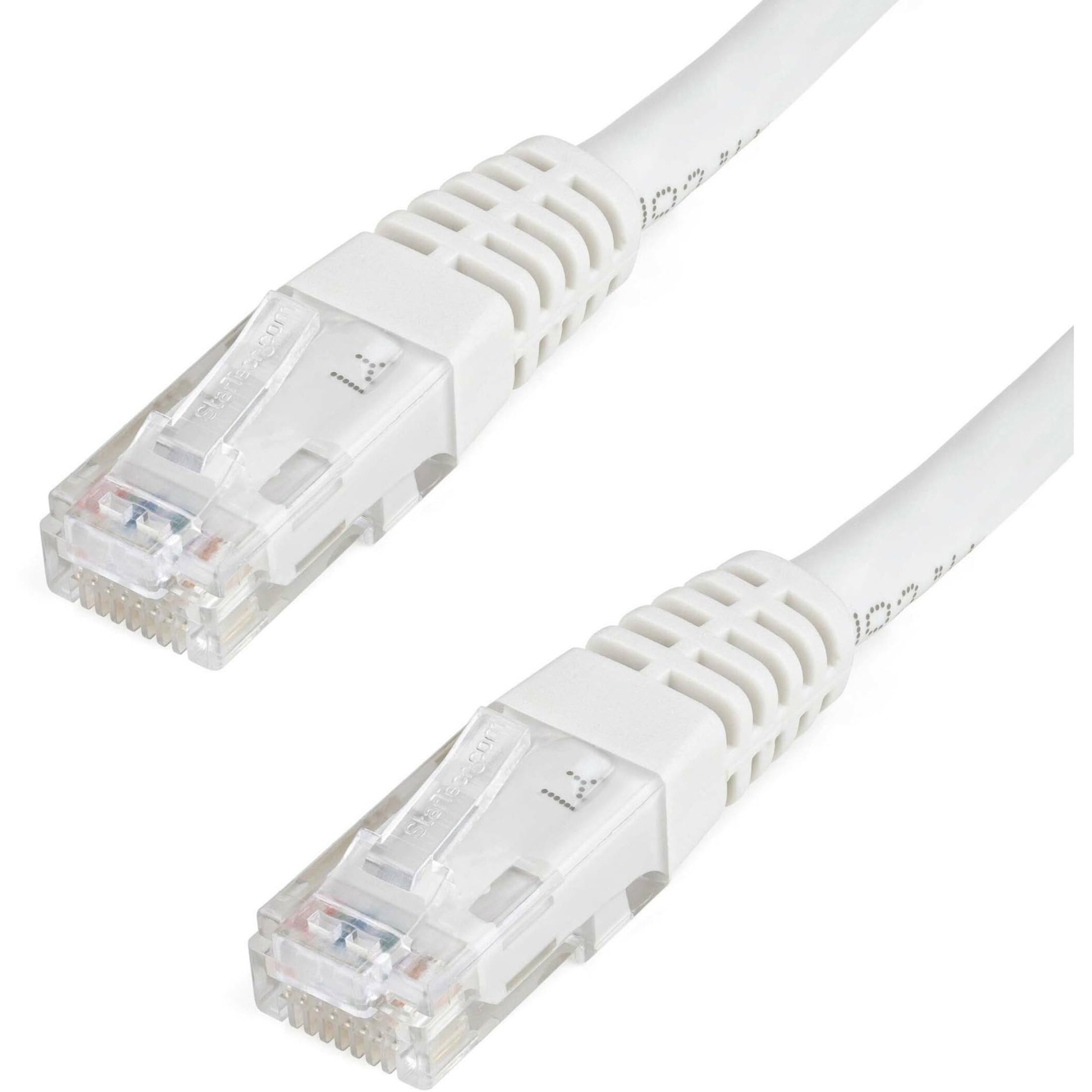 Startech.Com 6Ft Cat6 Ethernet Cable   White Cat 6 Gigabit Ethernet Wire  650Mhz 100W Poe++ Rj45 Utp Molded Category 6 Network/P