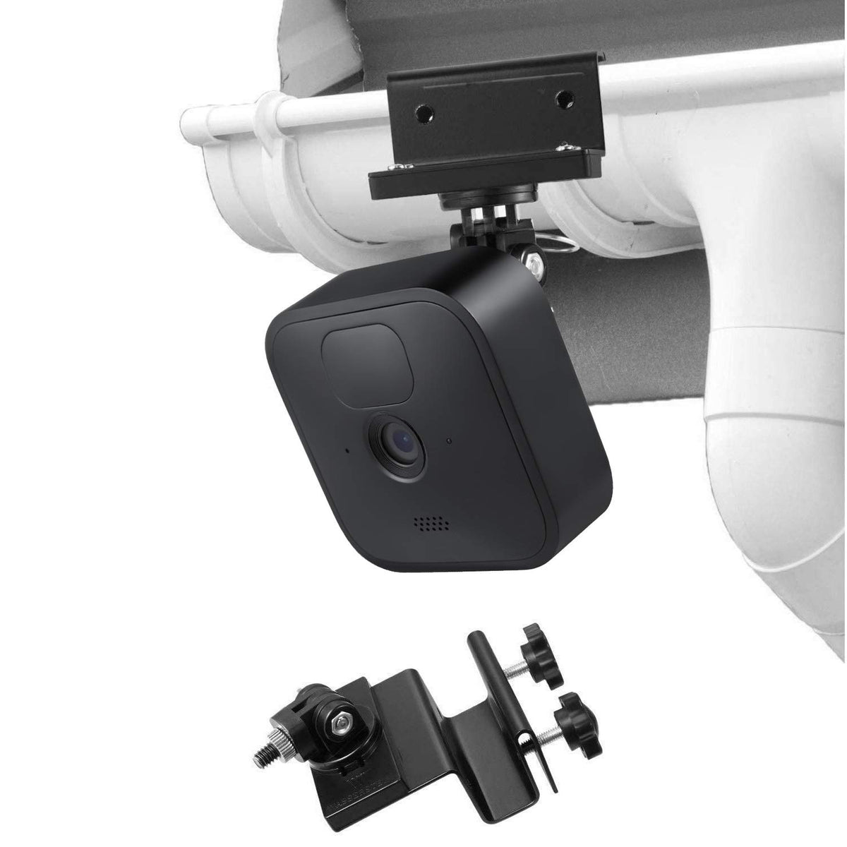 Wasserstein Weatherproof Gutter Mount With Universal Screw Adapter   Compatible With Blink Outdoor/Outdoor 4/Xt/Xt2 (1 Pack, Bla