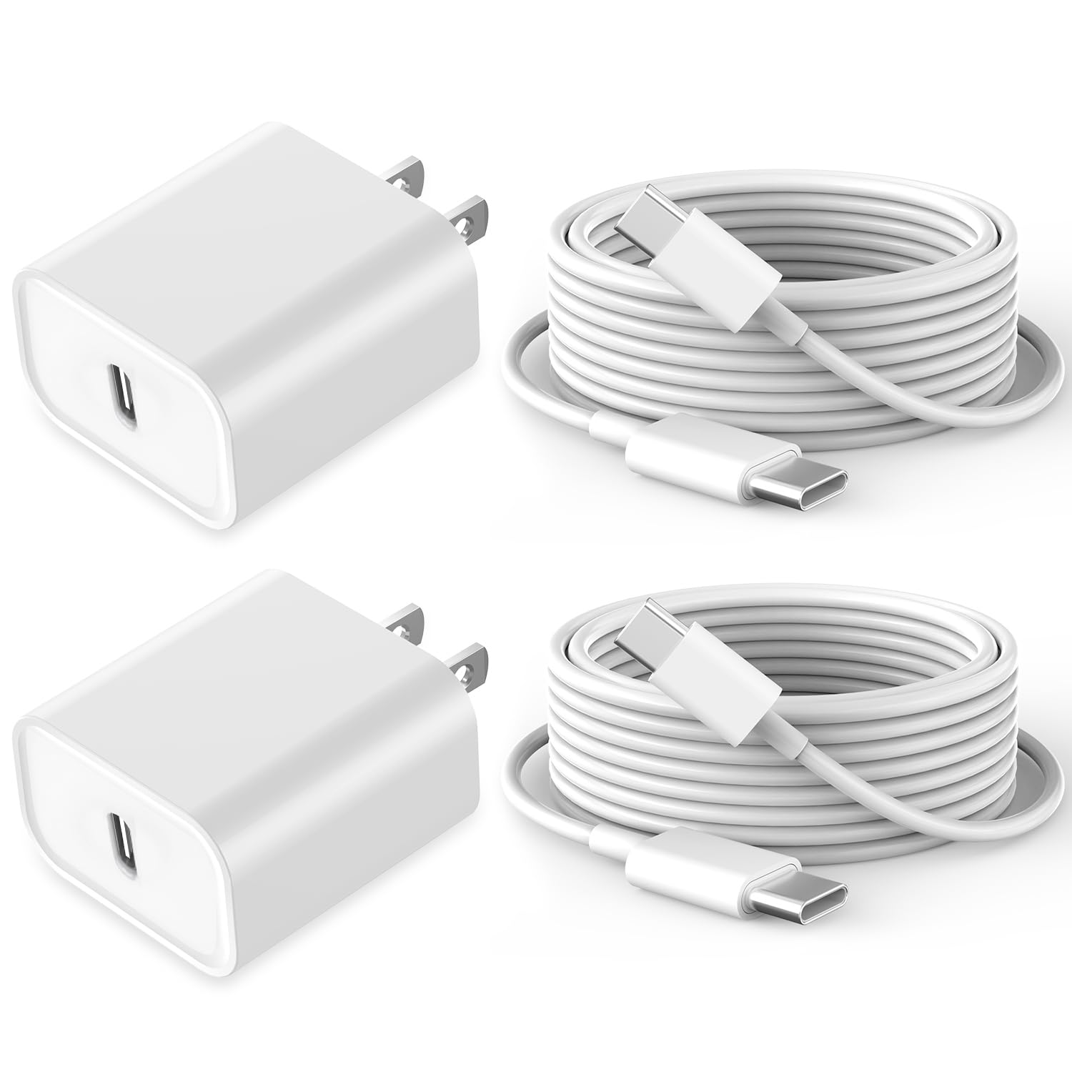 Fast Charging For Iphone 16 15 Charger,2Pack 20W Usb C Wall Charger Travel Plug Block Iphone 15 Charging Cable For Iphone 16/16 Pro/16 Pro Max/16 Plus/15/15 Pro/15Pro Max/Ipad Mini6/Ipad Air4/Ipad Pro