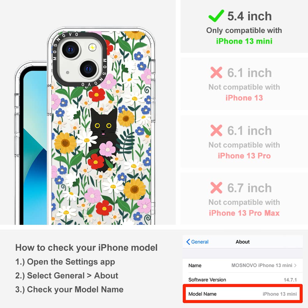 Mosnovo Case For Iphone 13, [Buffertech 6.6Ft Military-Grade Drop Protection] [Anti Peel Off Tech] Clear Tpu Bumper Phone Case C