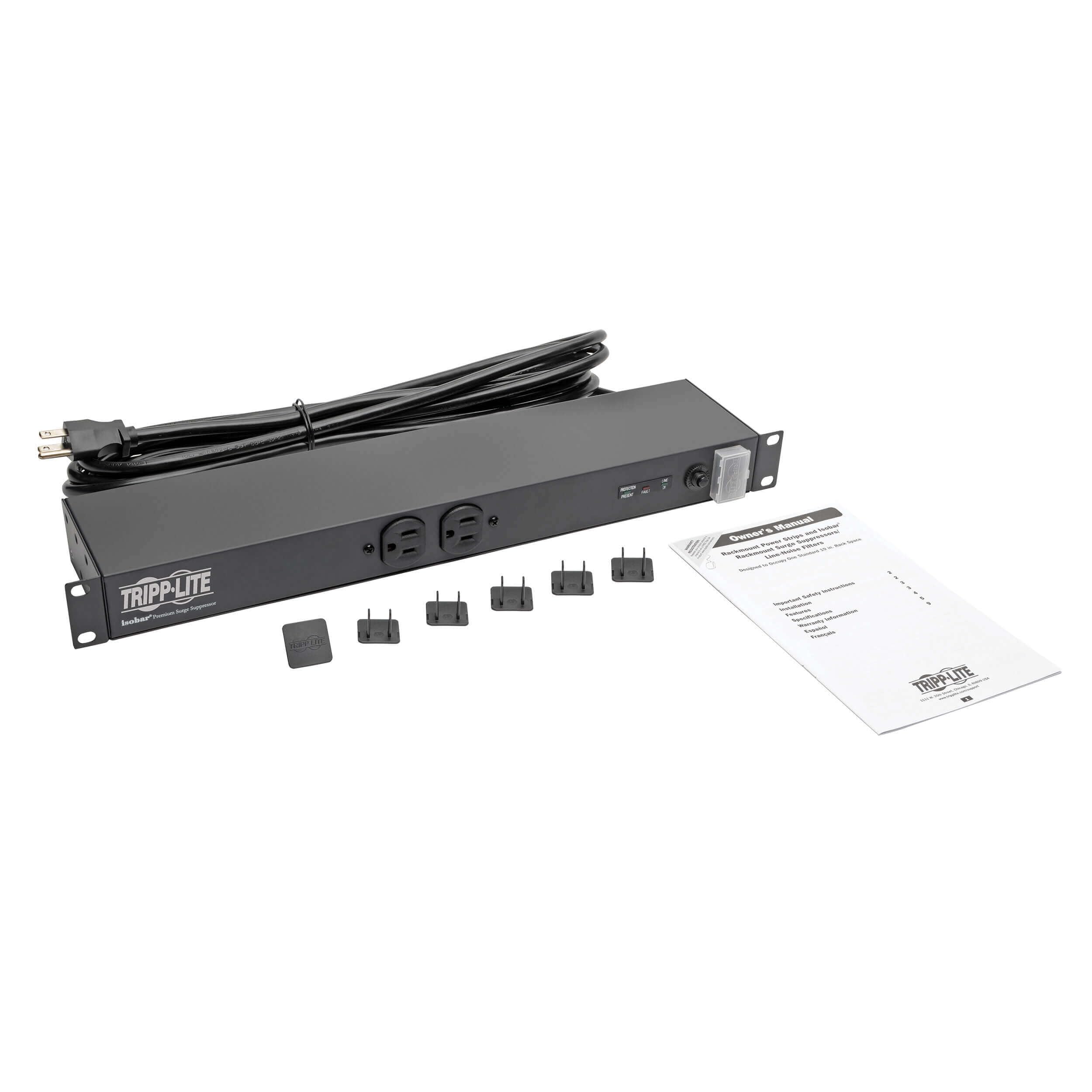 Tripp Lite Isobar Surge Protector Rackmount 12 Outlet 15' Cord Metal 1Urm Model Ibar12